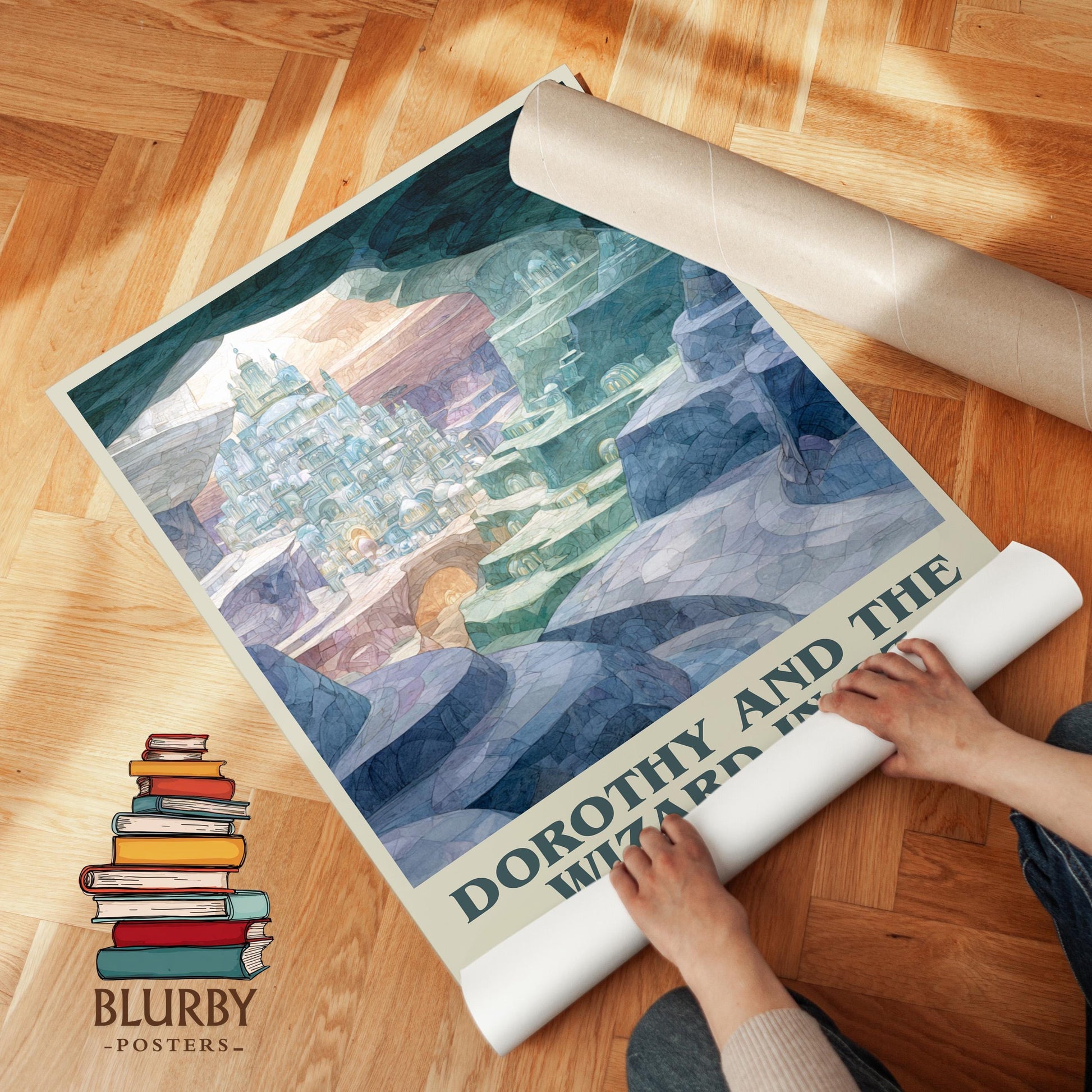 Dorothy and the Wizard in Oz by L. Frank Baum | Book Poster | Literary Art Gift For Book Lover | Novel Inspired Wall Art | Free Delivery