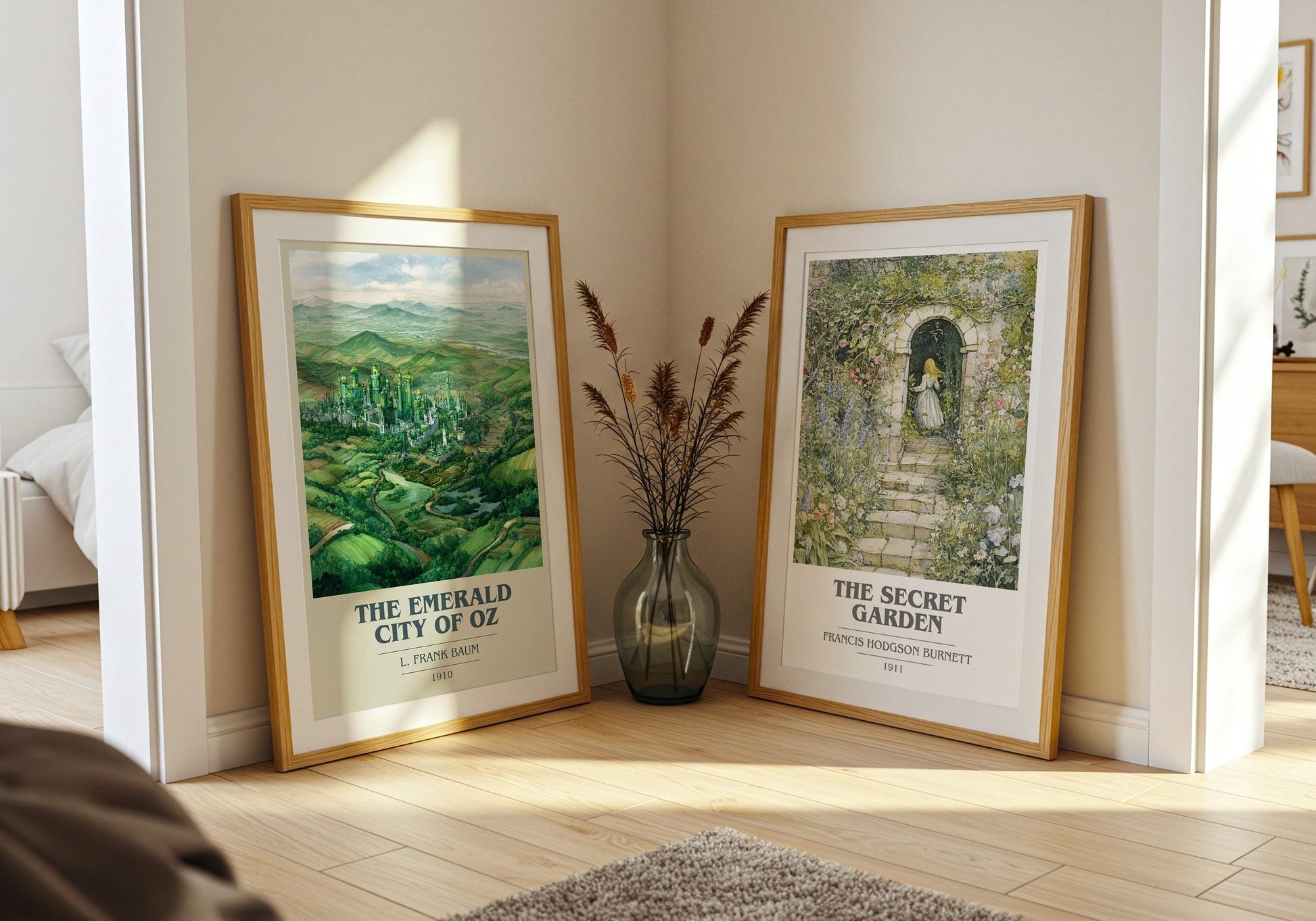 The Emerald City of Oz by L. Frank Baum | Book Poster | Literary Art Gift For Book Lover | Novel Inspired Wall Art | Free Delivery