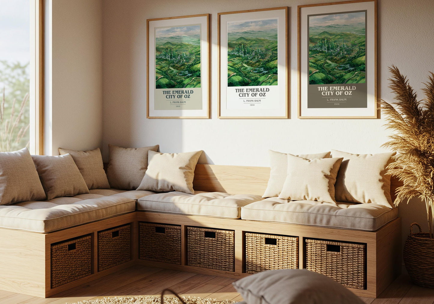 The Emerald City of Oz by L. Frank Baum | Book Poster | Literary Art Gift For Book Lover | Novel Inspired Wall Art | Free Delivery