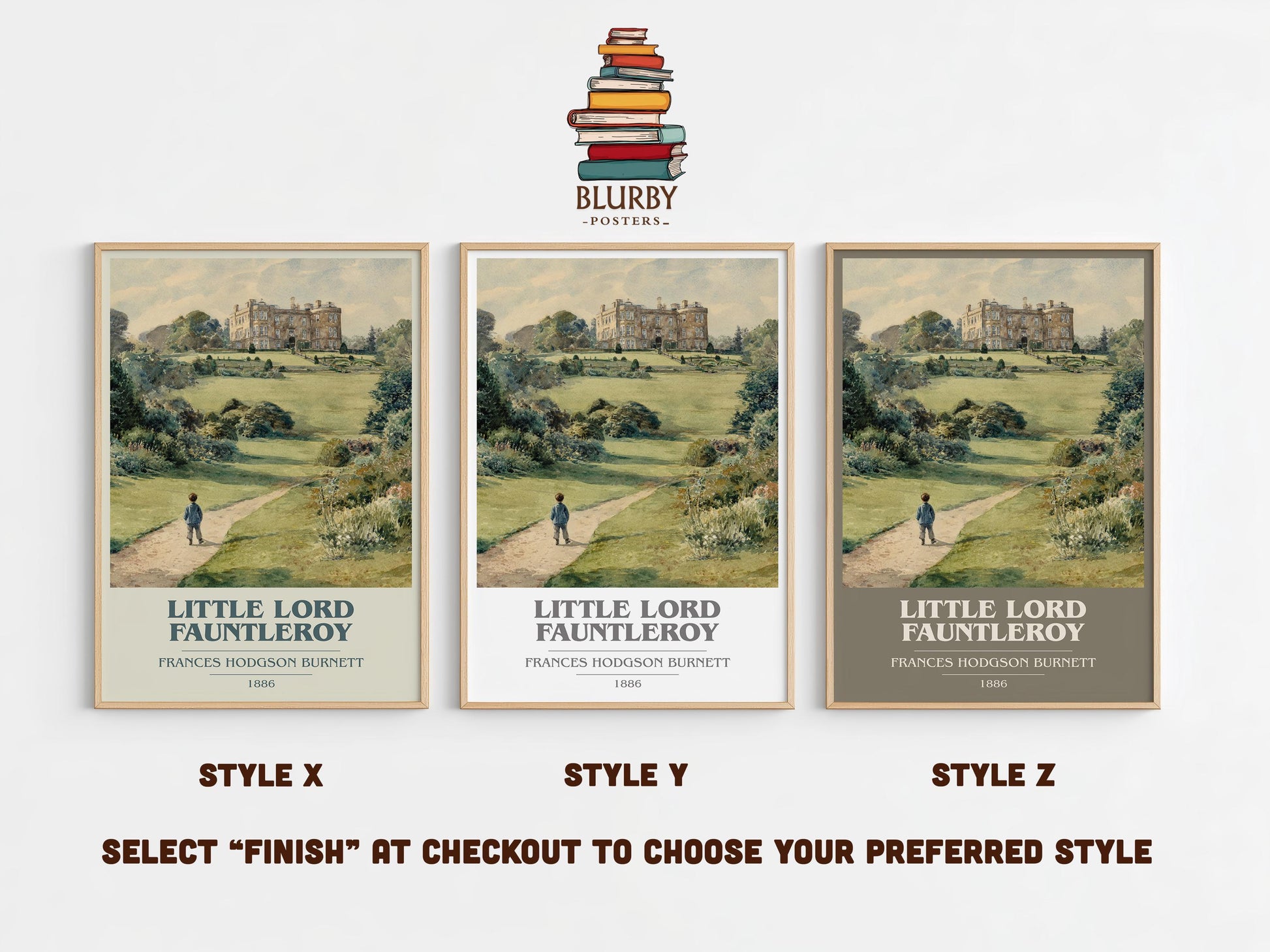 Little Lord Fauntleroy by Frances Hodgson Burnett | Book Poster | Literary Art Gift For Book Lover | Novel Inspired Wall Art | Free Delivery