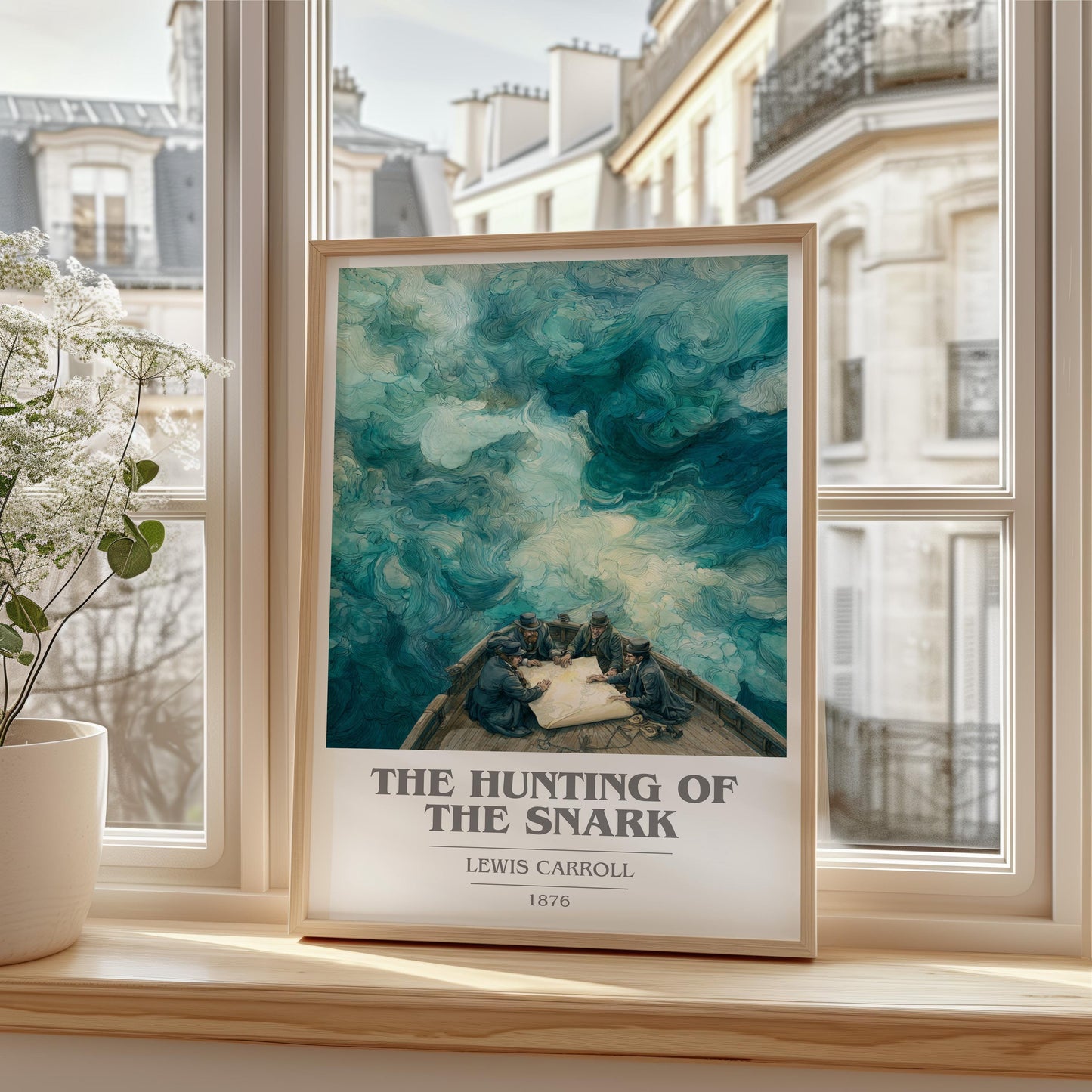 The Hunting of the Snark by Lewis Carroll | Book Poster | Literary Art Gift For Book Lover | Novel Inspired Wall Art | Free Delivery