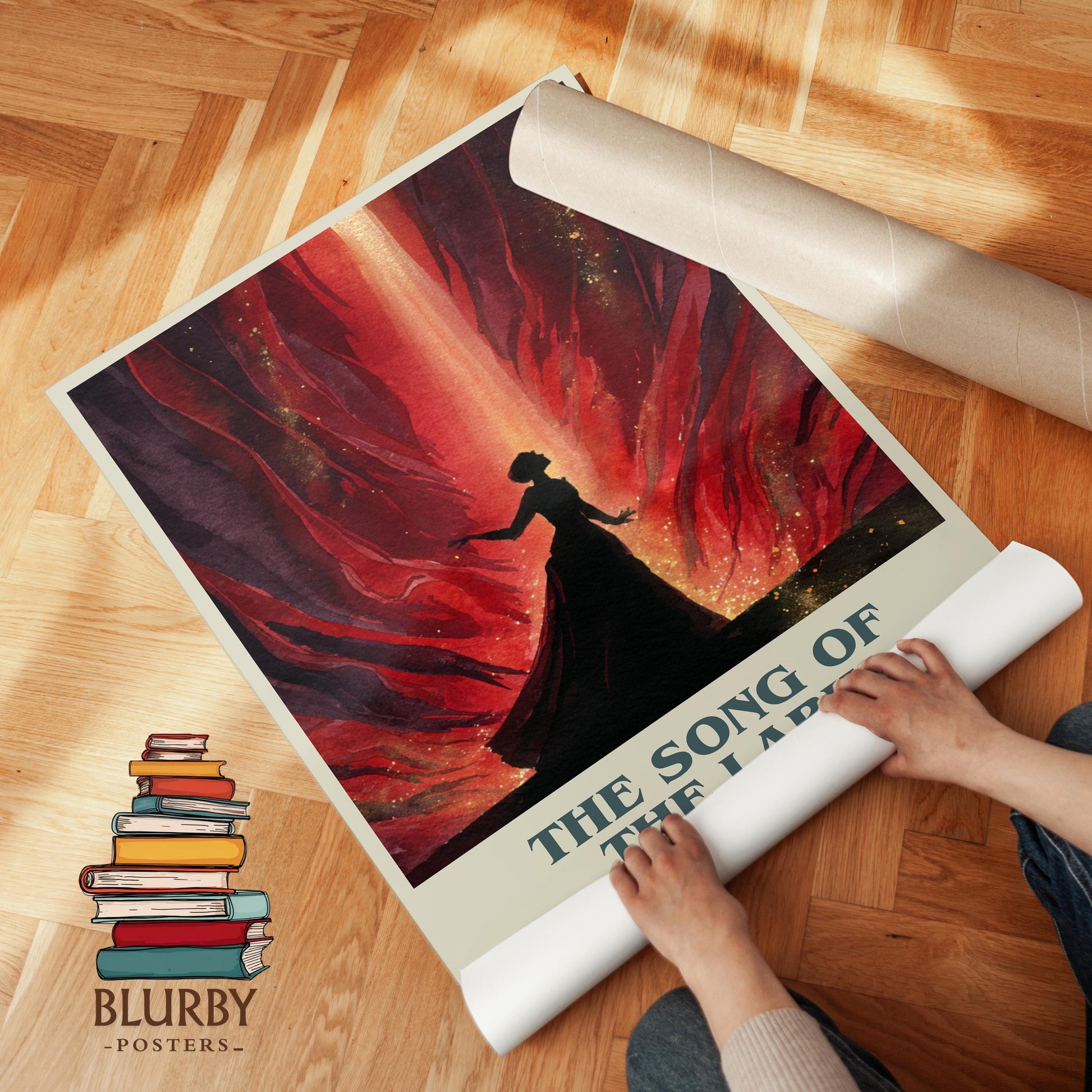 The Song of the Lark book poster packaging – museum-quality print rolled in protective tube