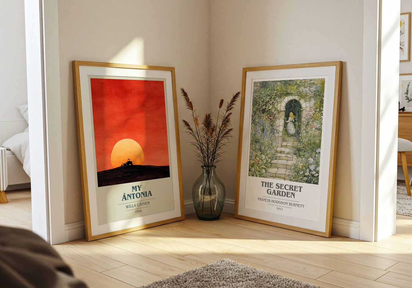 My Ántonia book cover poster paired in gallery wall – literary art prints