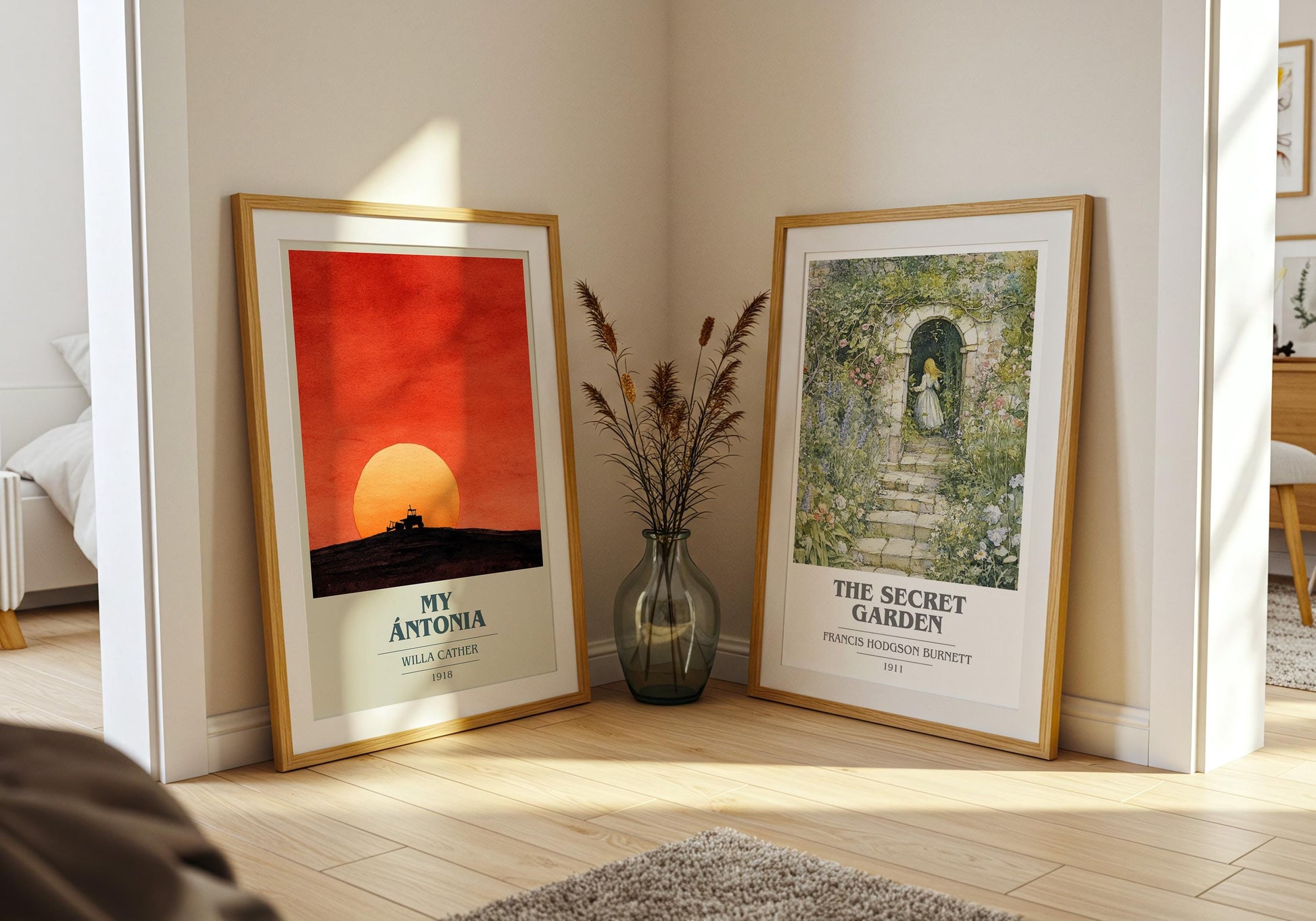 My Ántonia book cover poster paired in gallery wall – literary art prints