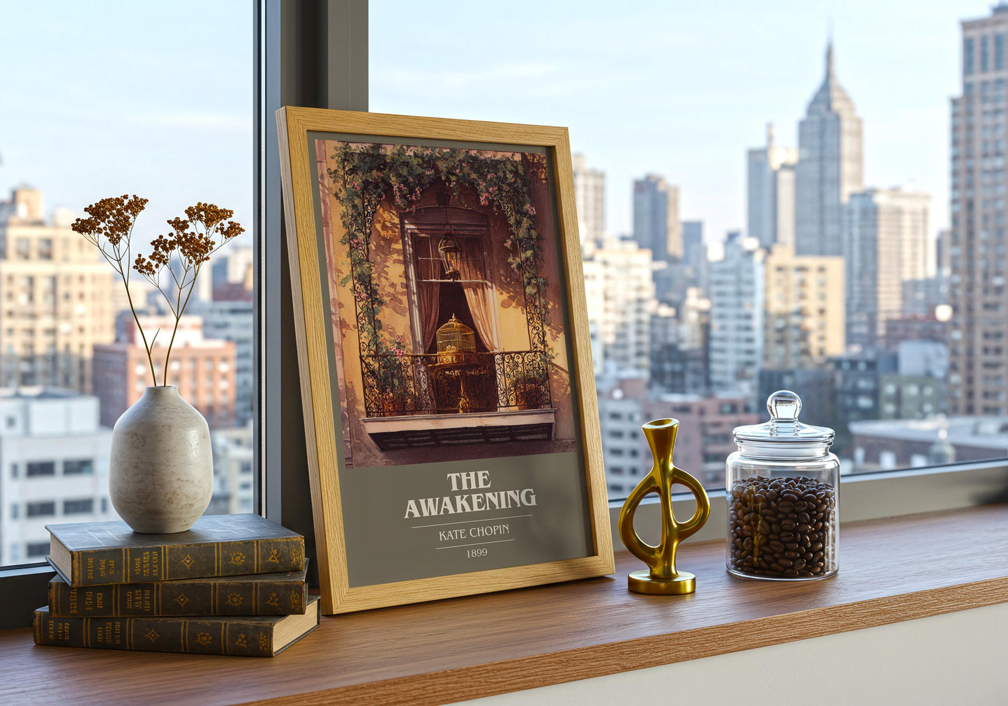 The Awakening book cover book poster framed on wall – classic literature wall art