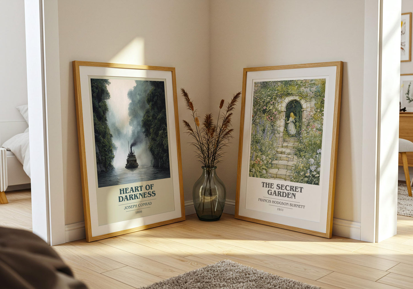 Heart of Darkness book cover print on bookshelf – Joseph Conrad fan gift