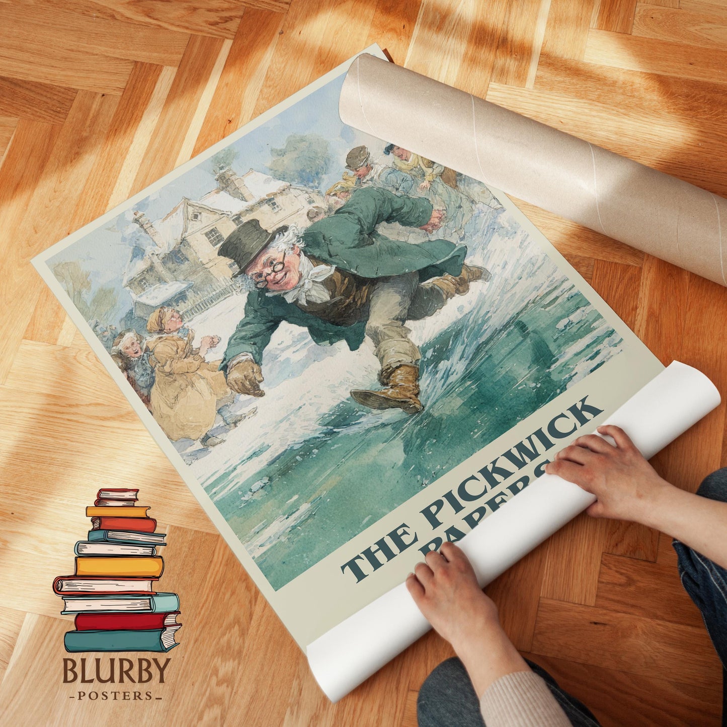 The Pickwick Papers by Charles Dickens | Book Poster | Literary Art Gift For Book Lover | Novel Inspired Wall Art | Free Delivery
