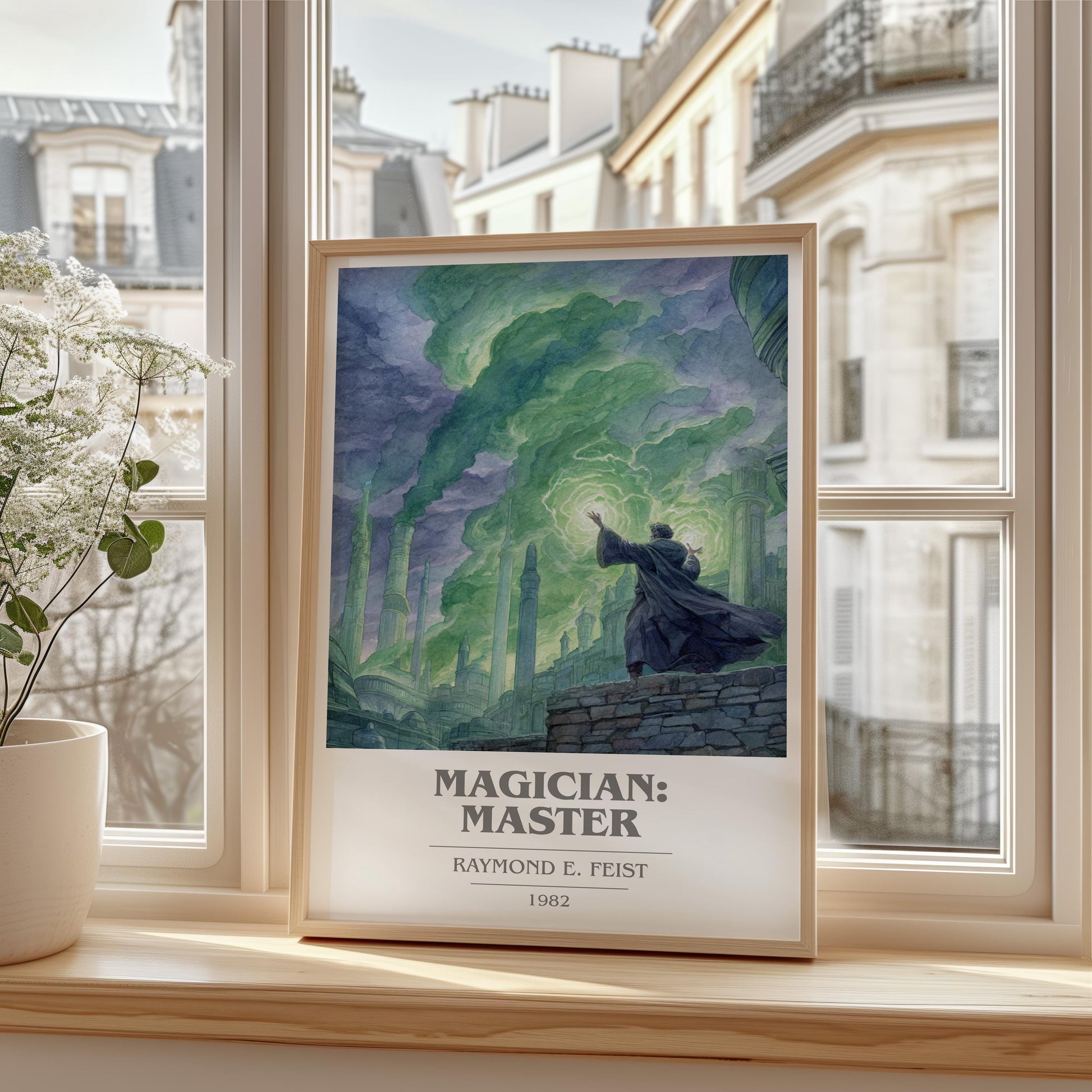 Magician: Master by Raymond E. Feist | Book Poster | Literary Art Gift For Book Lover | Novel Inspired Wall Art | Free Delivery