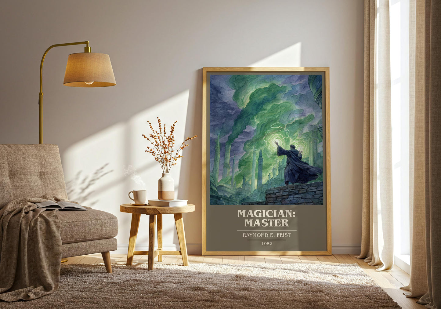 Magician: Master by Raymond E. Feist | Book Poster | Literary Art Gift For Book Lover | Novel Inspired Wall Art | Free Delivery