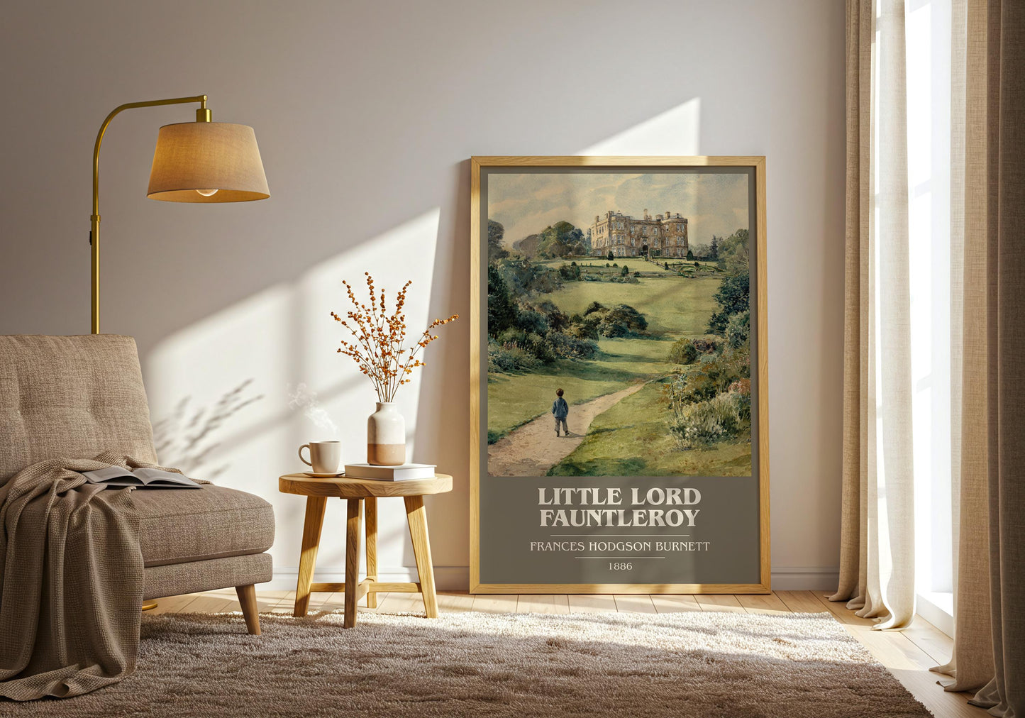 Little Lord Fauntleroy by Frances Hodgson Burnett | Book Poster | Literary Art Gift For Book Lover | Novel Inspired Wall Art | Free Delivery
