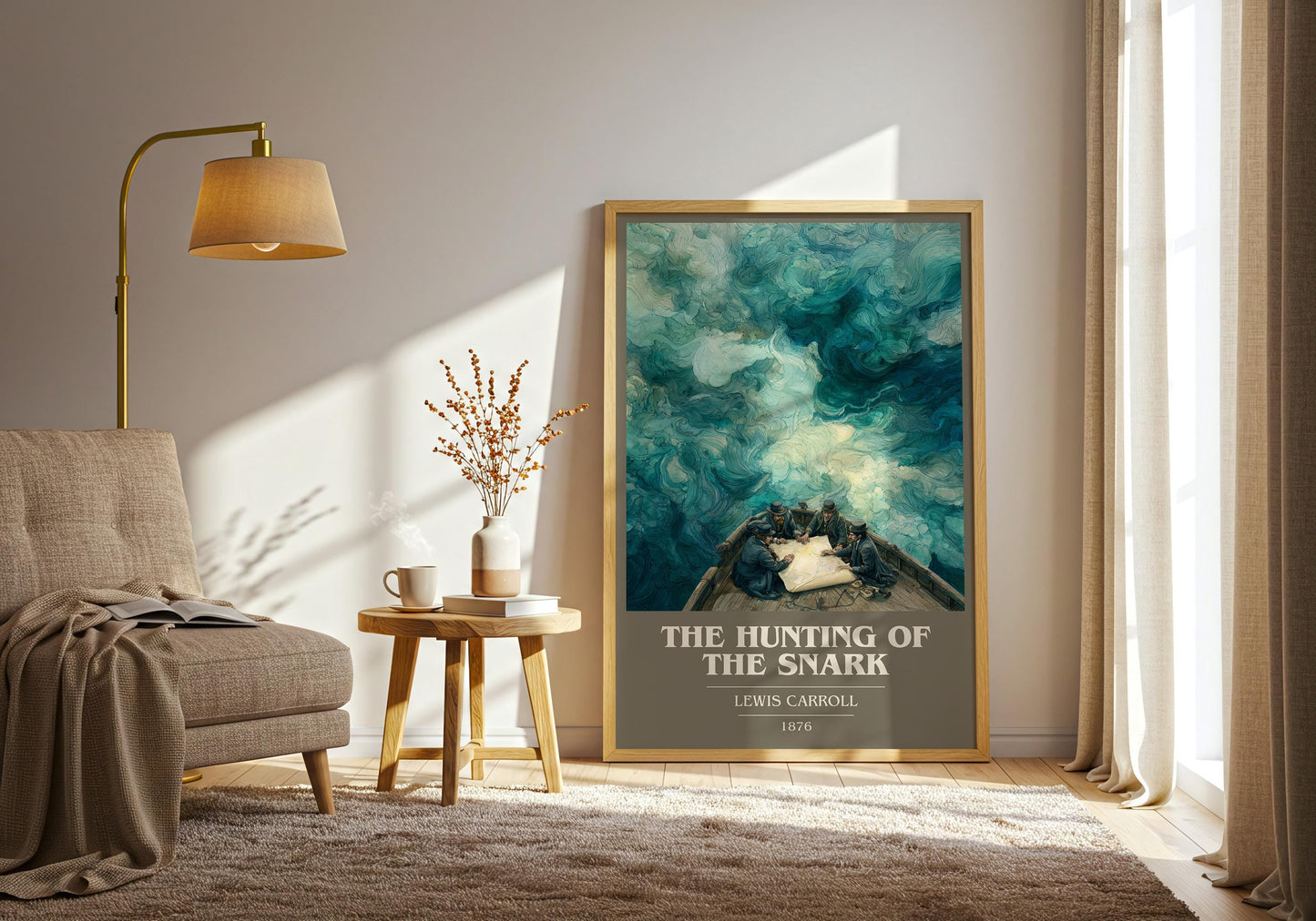 The Hunting of the Snark by Lewis Carroll | Book Poster | Literary Art Gift For Book Lover | Novel Inspired Wall Art | Free Delivery