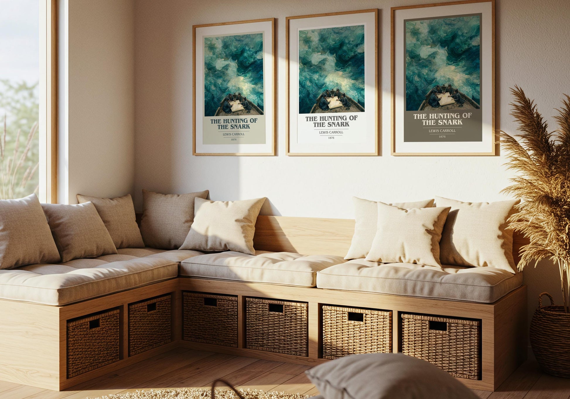 The Hunting of the Snark by Lewis Carroll | Book Poster | Literary Art Gift For Book Lover | Novel Inspired Wall Art | Free Delivery