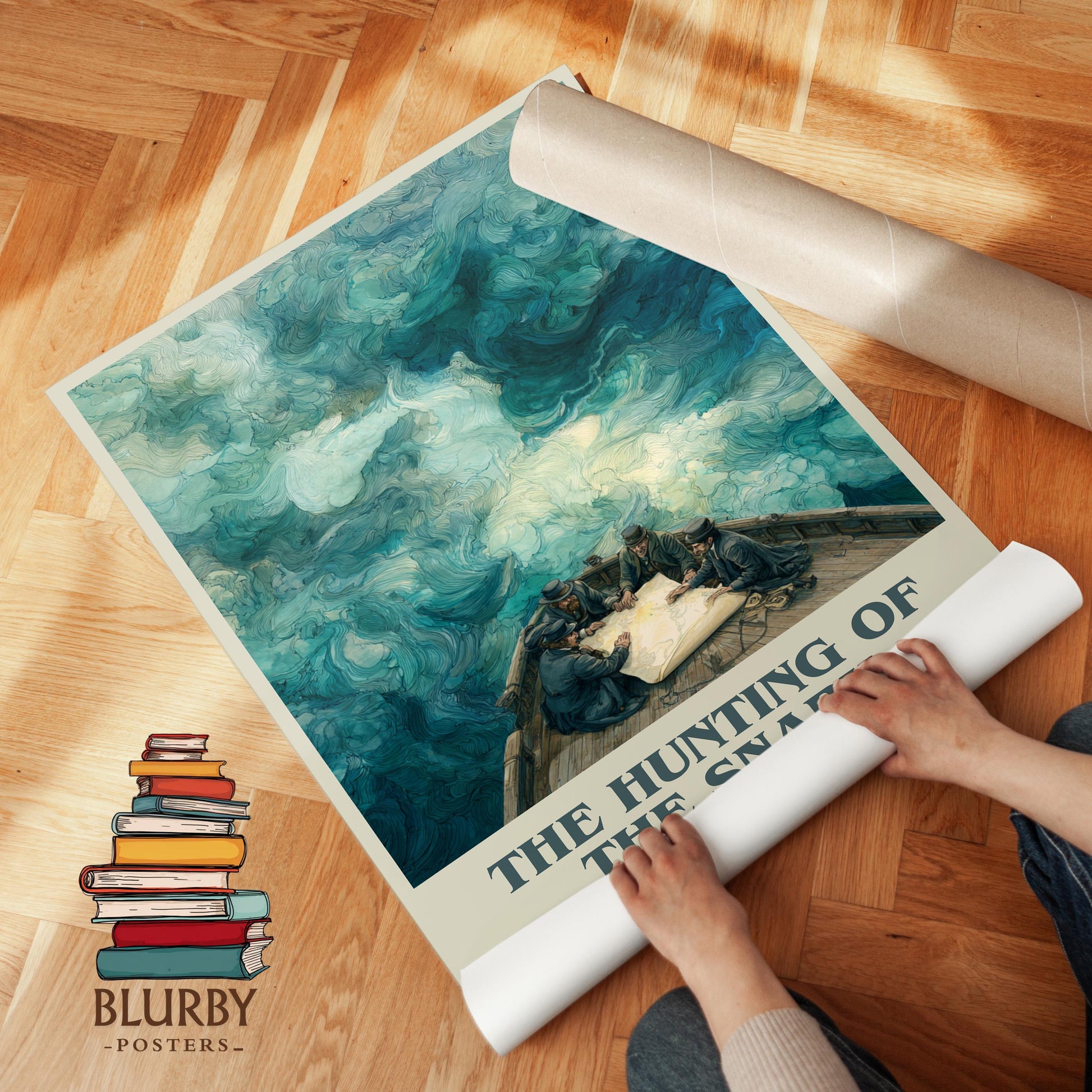 The Hunting of the Snark by Lewis Carroll | Book Poster | Literary Art Gift For Book Lover | Novel Inspired Wall Art | Free Delivery