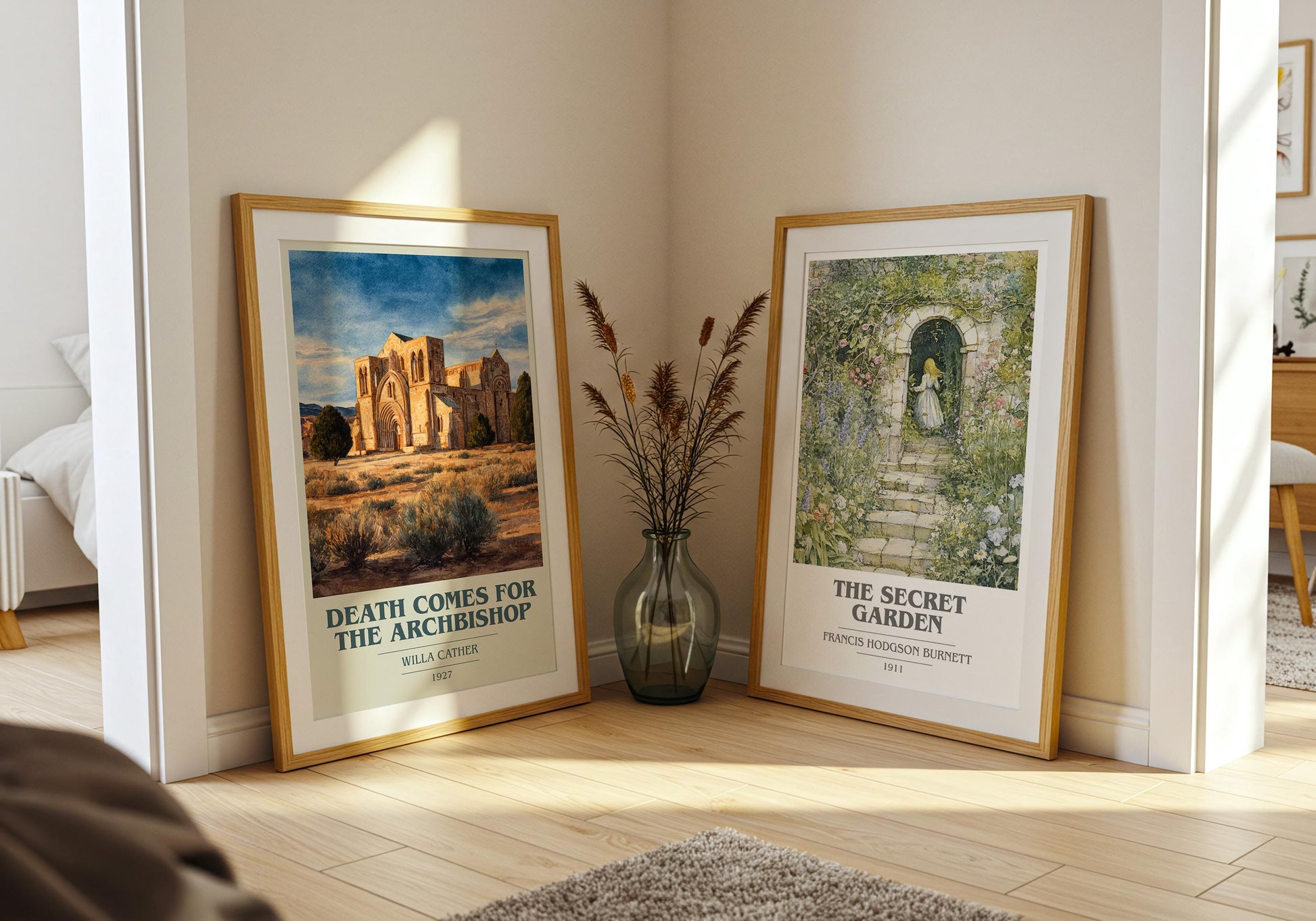The Beautiful and Damned book cover poster paired in gallery wall – literary art prints