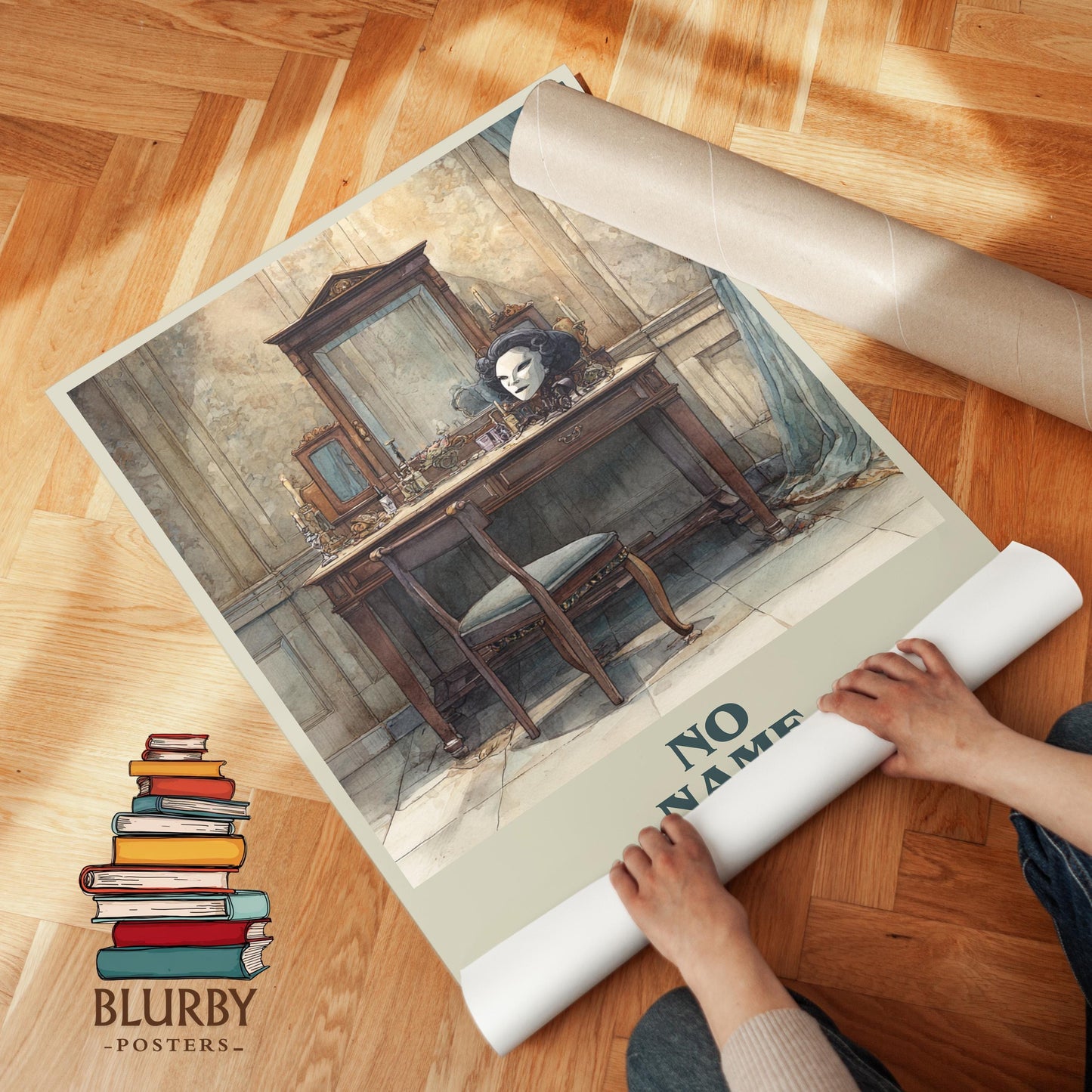 No Name book cover literary print detail – Wilkie Collins book art