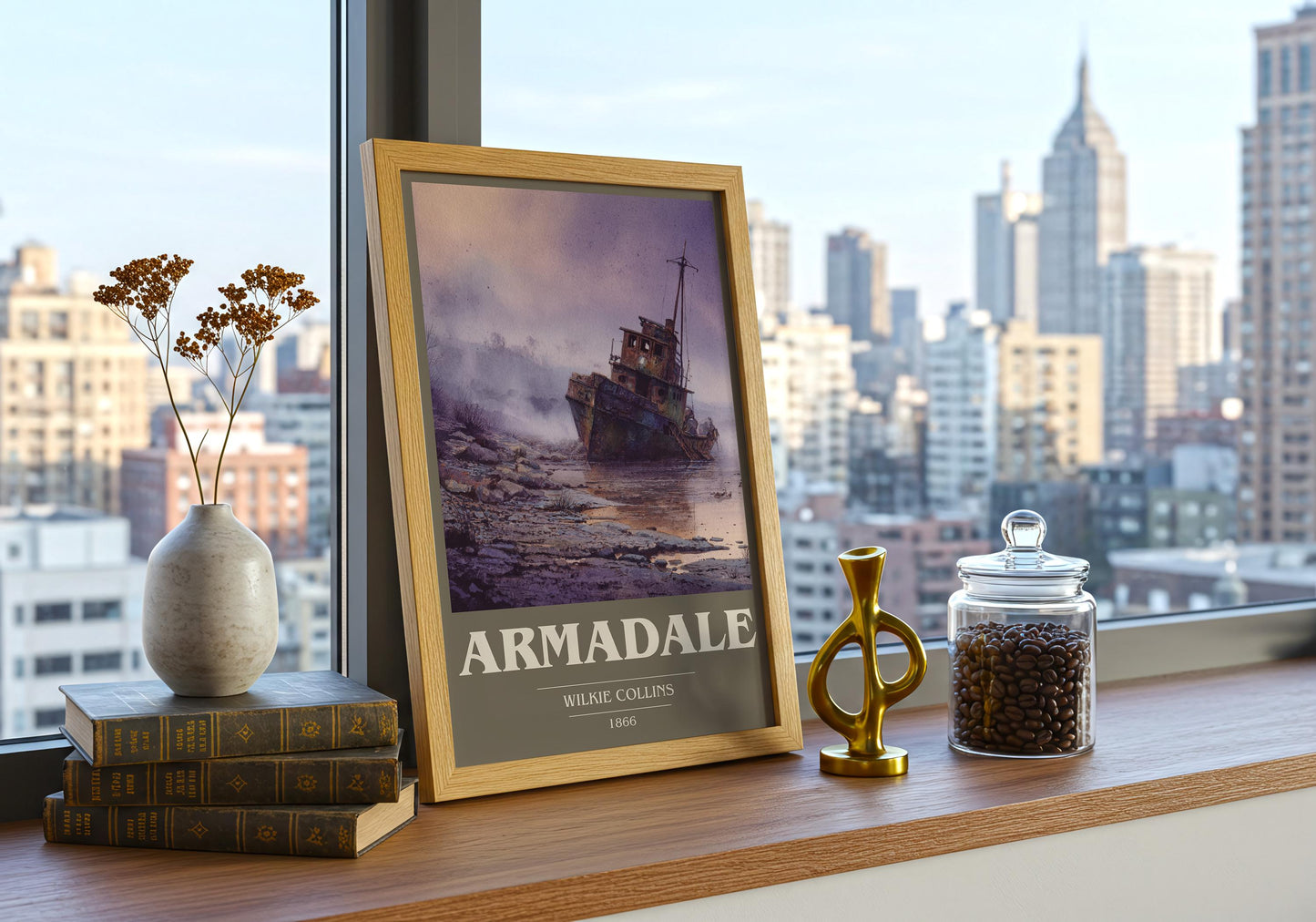 Armadale book cover book poster framed on wall – mystery wall art