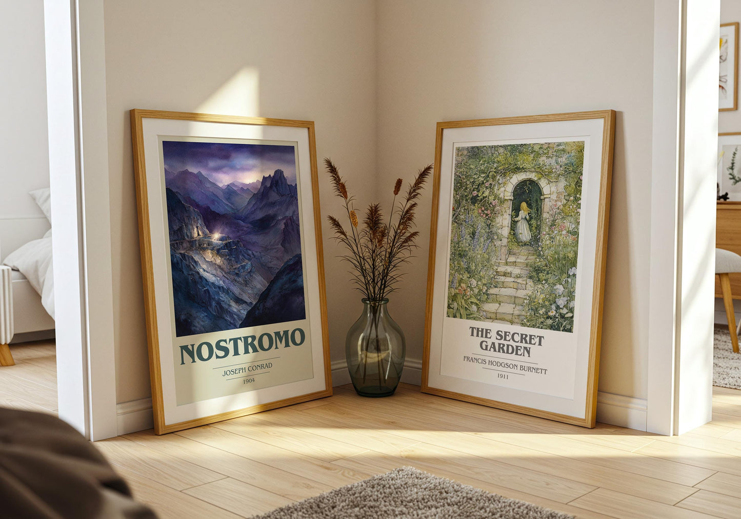 Nostromo book cover print on bookshelf – Joseph Conrad fan gift