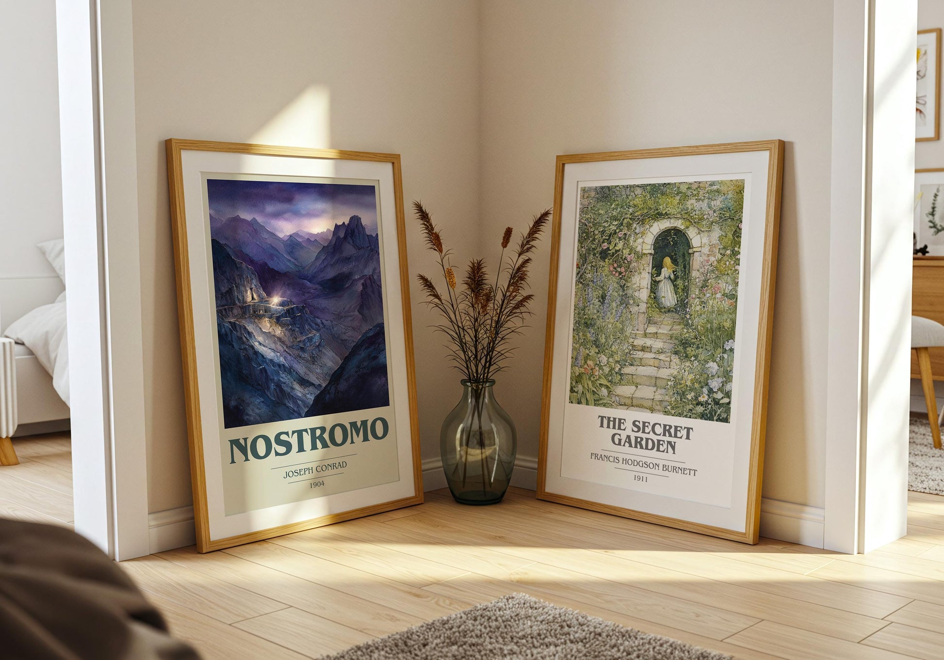 Nostromo book cover print on bookshelf – Joseph Conrad fan gift