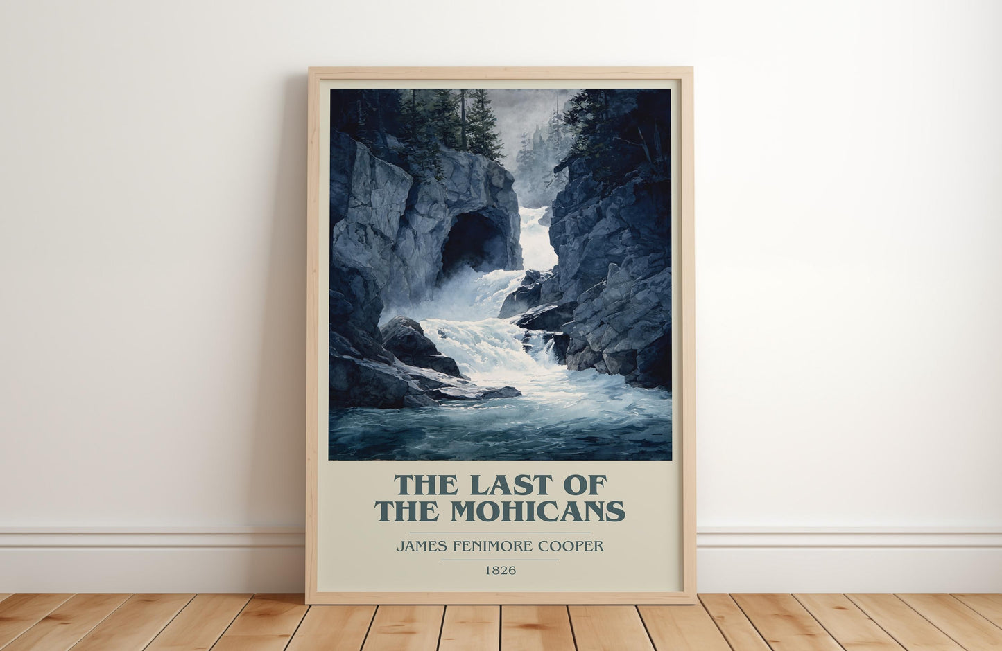 The Last Of The Mohicans book cover poster colour and style options – James Fenimore Cooper book art