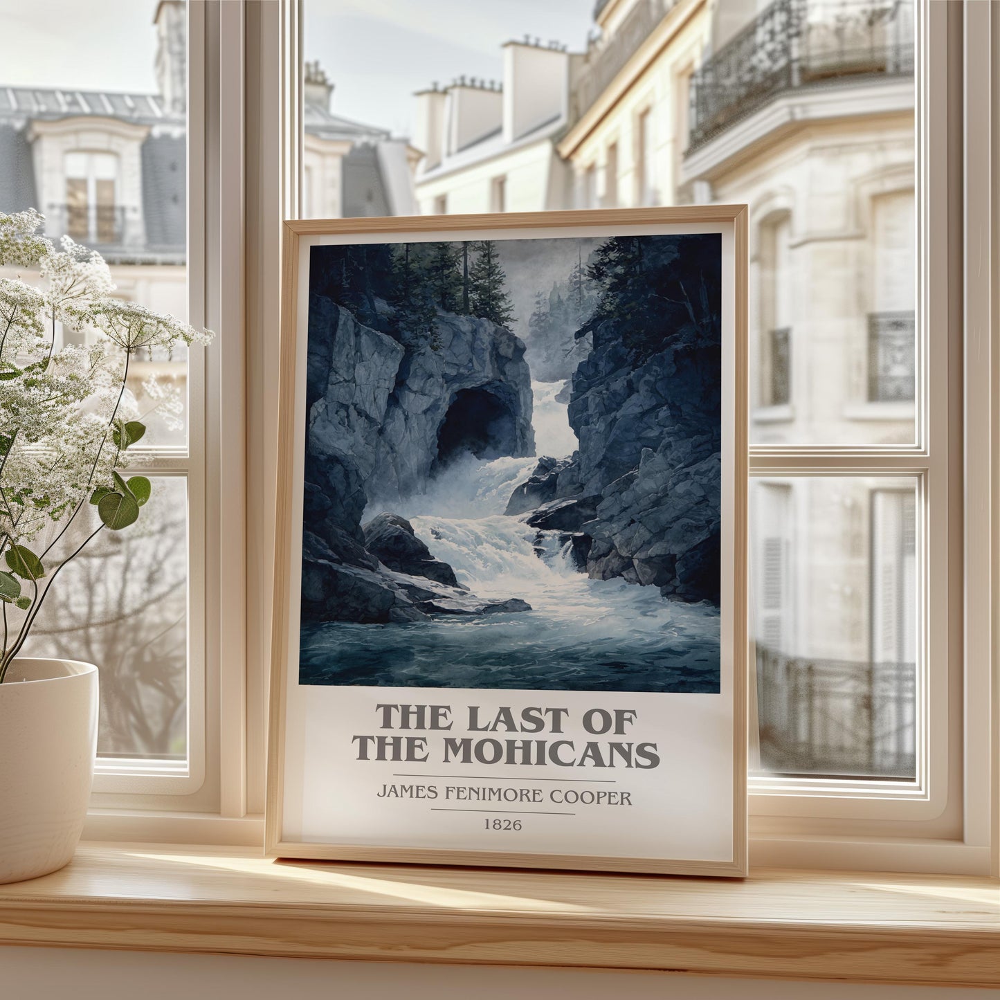 The Last Of The Mohicans book cover book poster framed on wall – adventure wall art