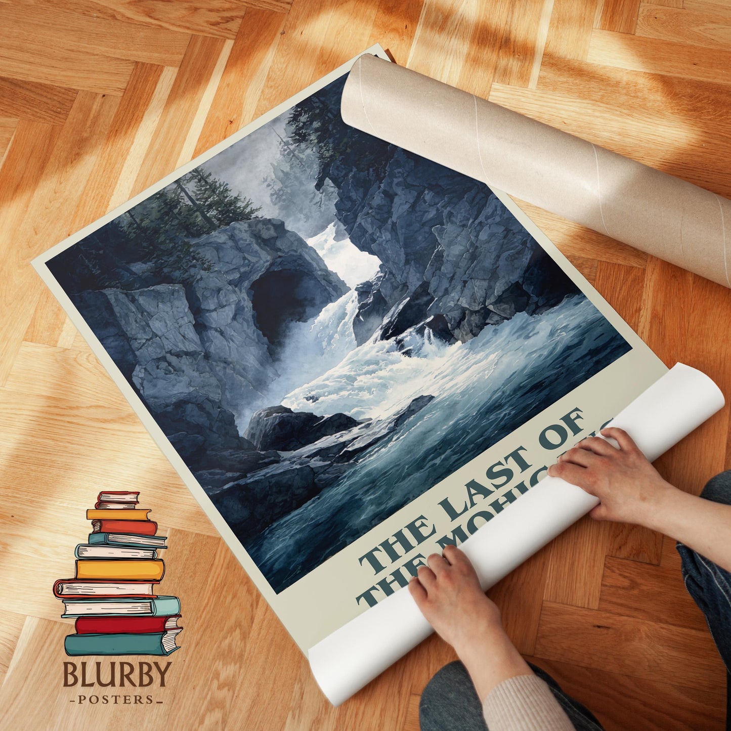 The Last Of The Mohicans book cover literary print detail – James Fenimore Cooper book art