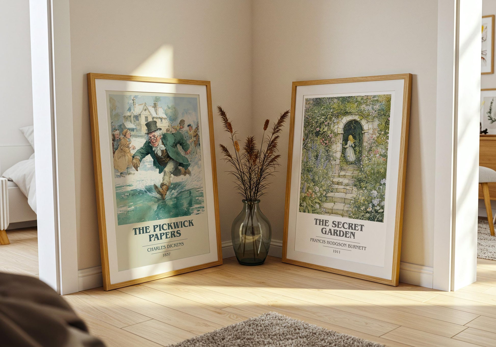 The Pickwick Papers by Charles Dickens | Book Poster | Literary Art Gift For Book Lover | Novel Inspired Wall Art | Free Delivery