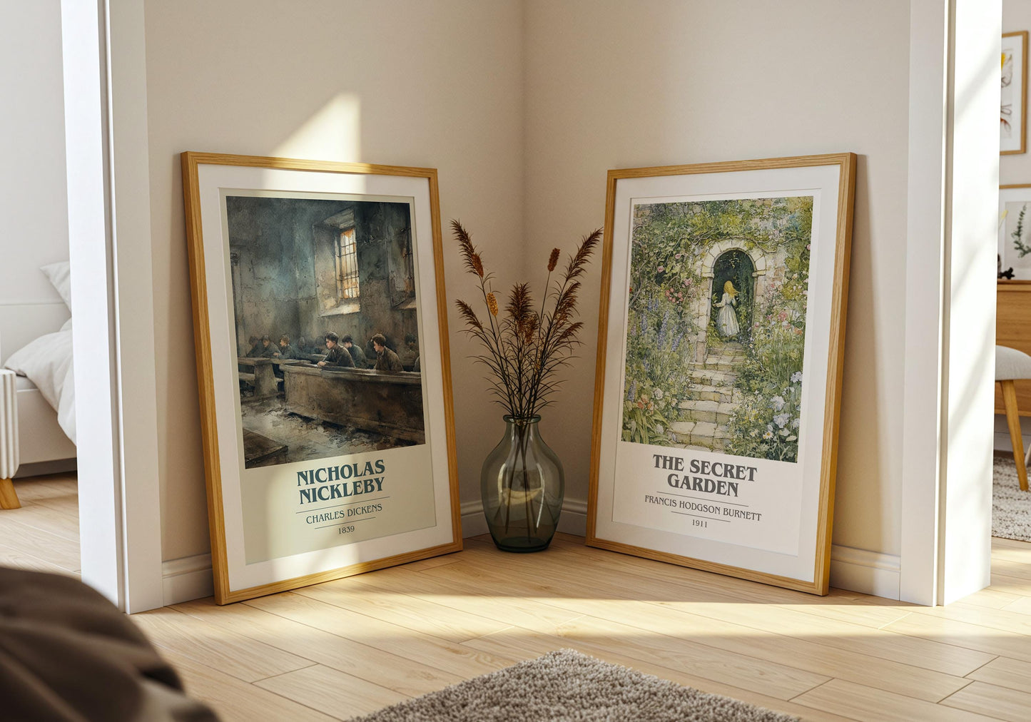 Nicholas Nickleby by Charles Dickens | Book Poster | Literary Art Gift For Book Lover | Novel Inspired Wall Art | Free Delivery