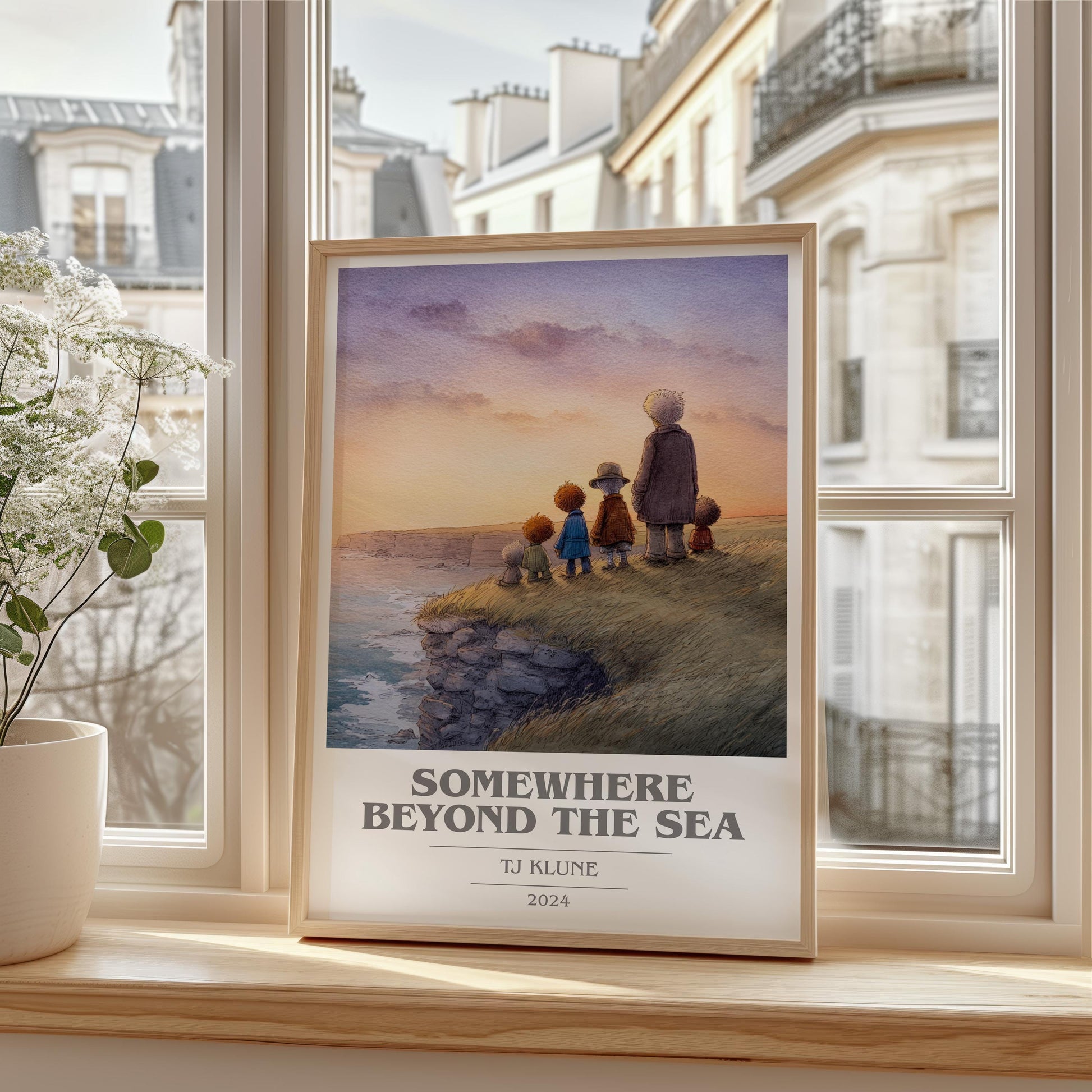 Somewhere Beyond the Sea book cover poster colour and style options – TJ Klune book art