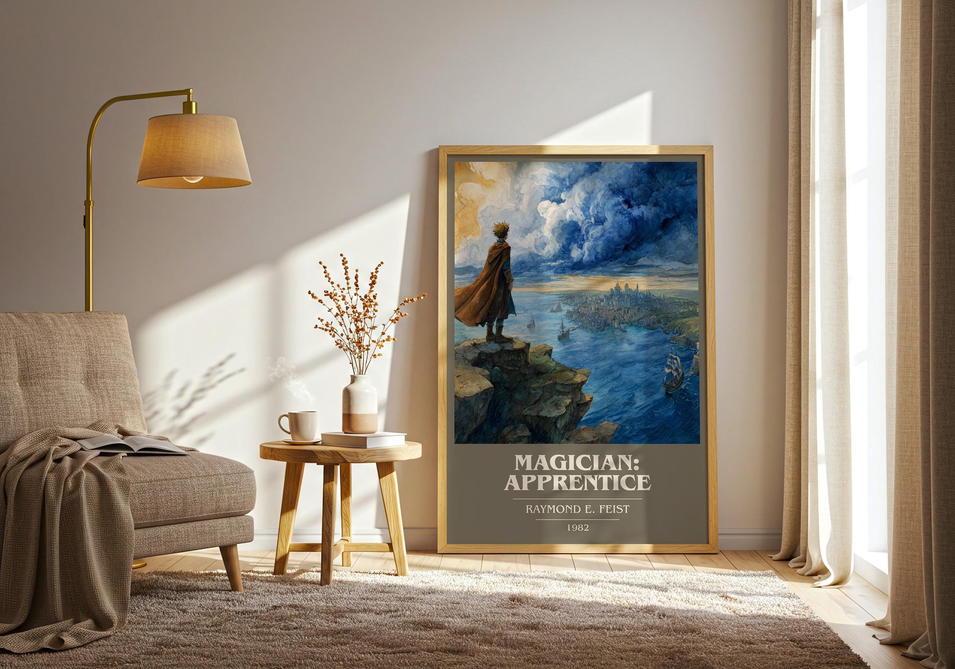 Magician: Apprentice by Raymond E. Feist | Book Poster | Literary Art Gift For Book Lover | Novel Inspired Wall Art | Free Delivery