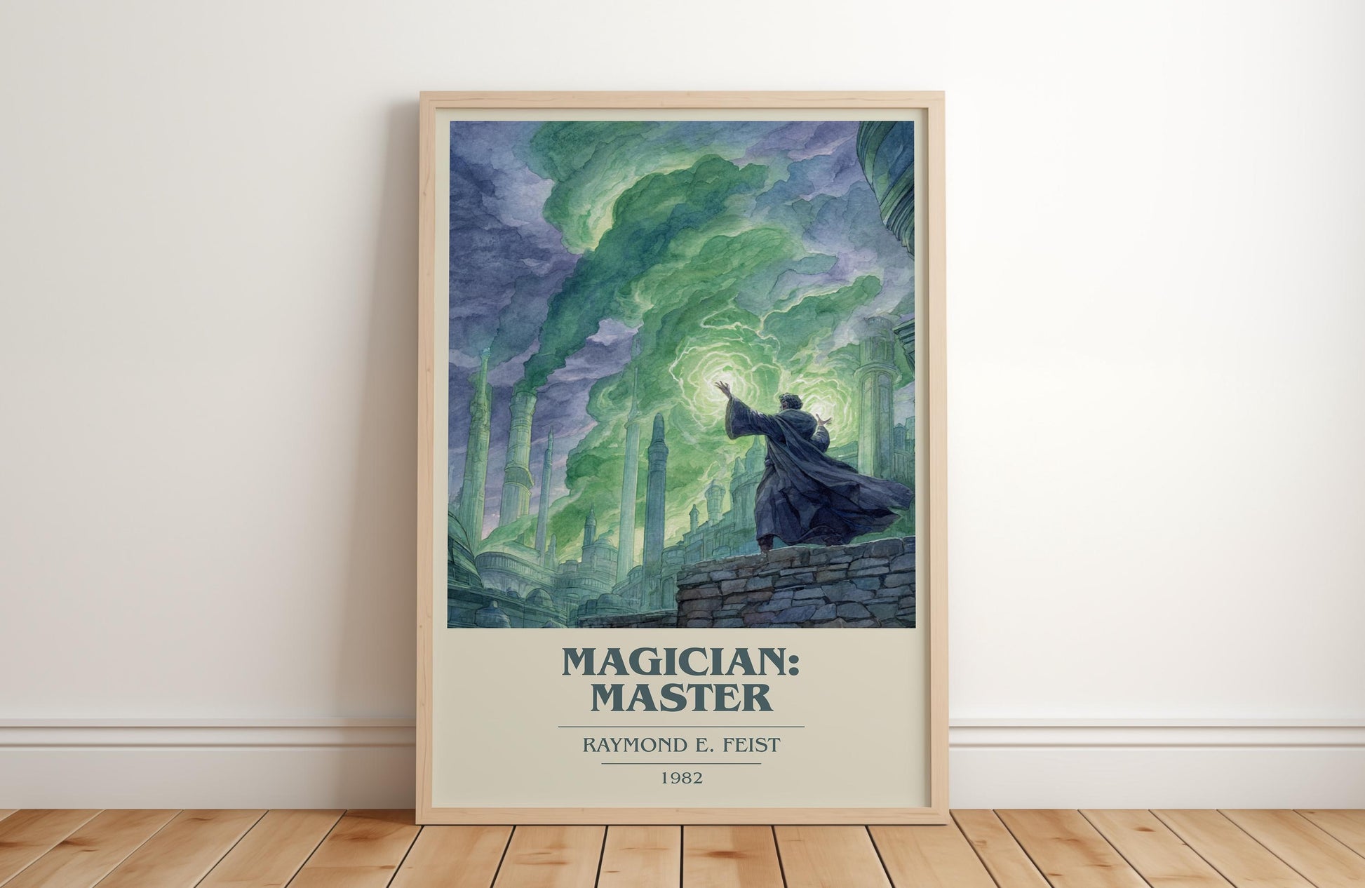 Magician: Master by Raymond E. Feist | Book Poster | Literary Art Gift For Book Lover | Novel Inspired Wall Art | Free Delivery