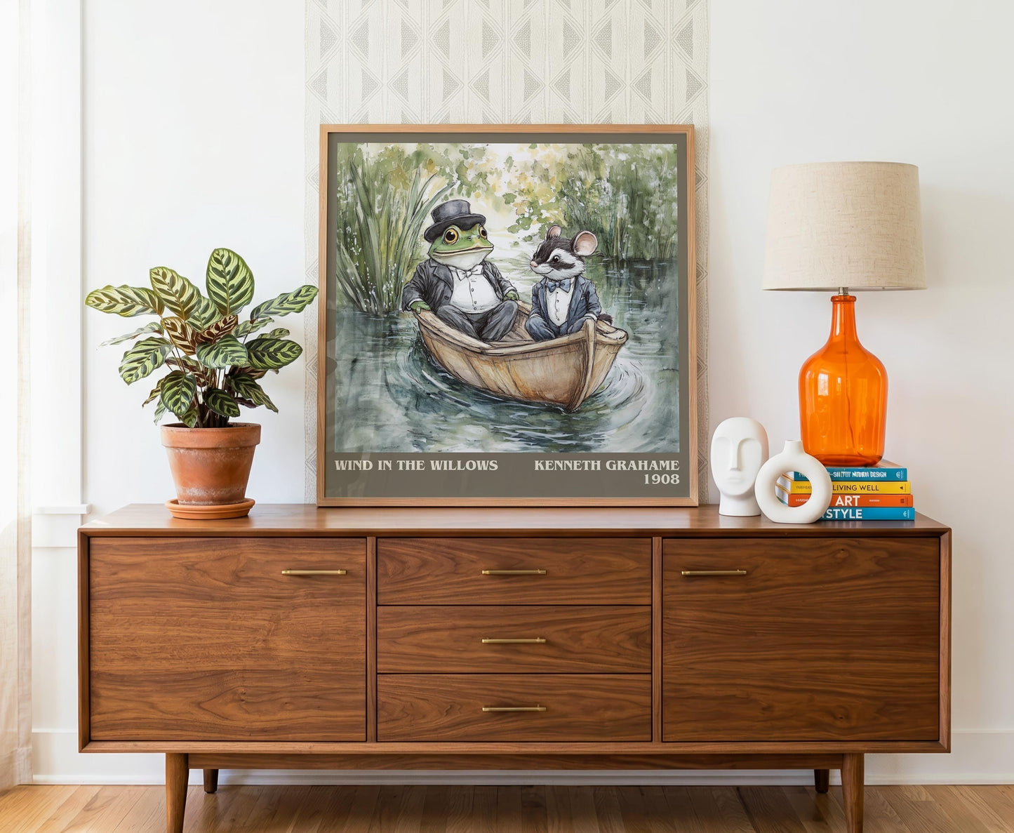 Wind In The Willows by Kenneth Grahame | Book Poster | Literary Art Gift For Book Lover | Novel Inspired Wall Art | Free Delivery