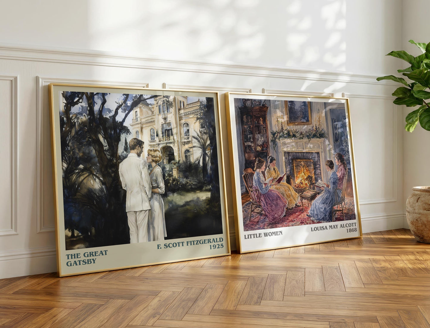 The Great Gatsby book poster packaging – museum-quality print rolled in protective tube