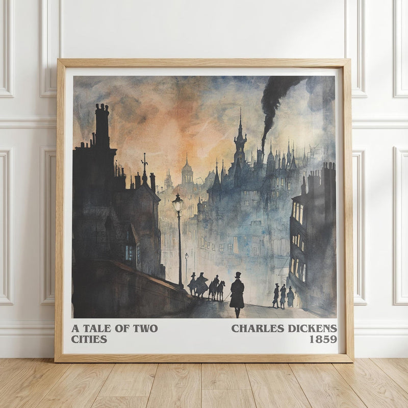 The Phantom of the Opera literary print in frame leaning in hallway – gothic wall art