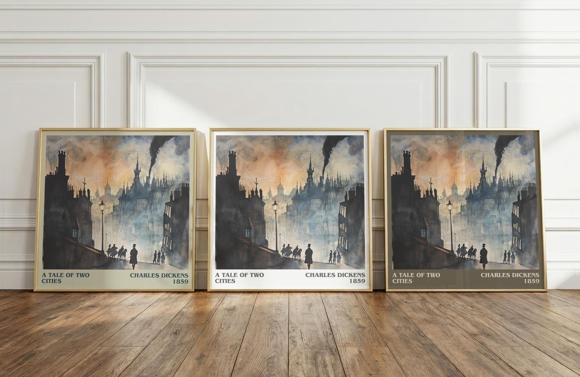 The Phantom of the Opera literary print framed by window – literary home decor