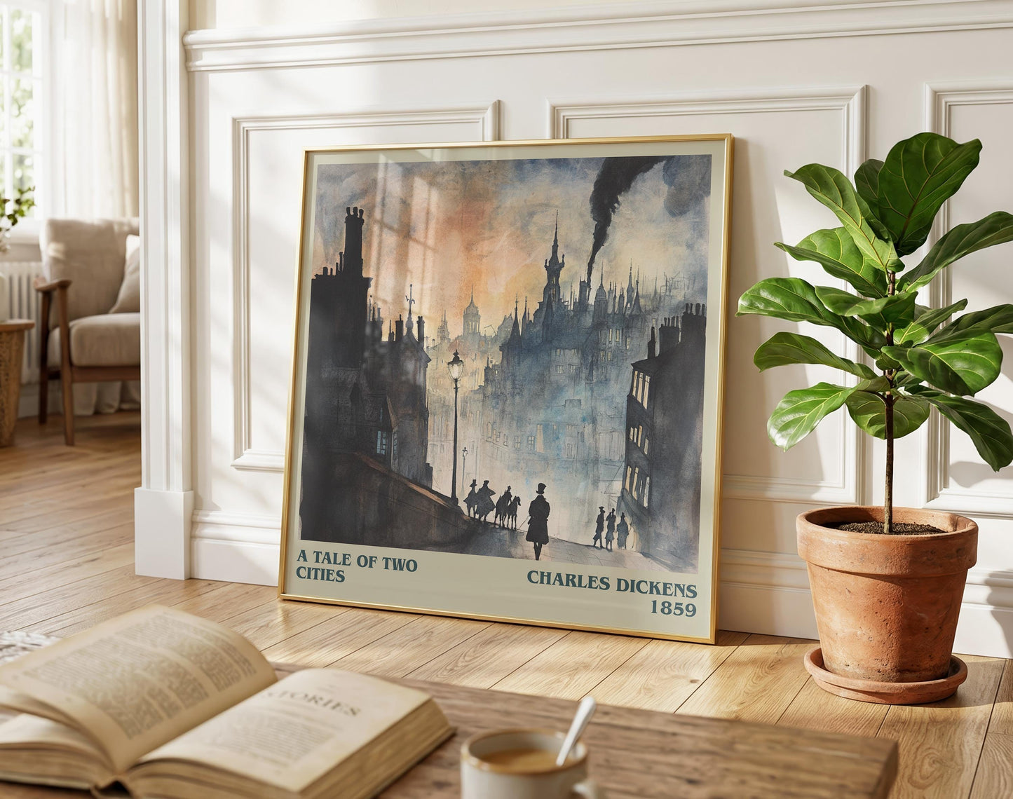 The Phantom of the Opera literary poster paired in gallery wall – literary art prints