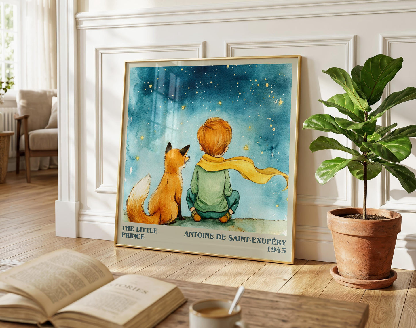 The Little Prince literary poster paired in gallery wall – literary art prints