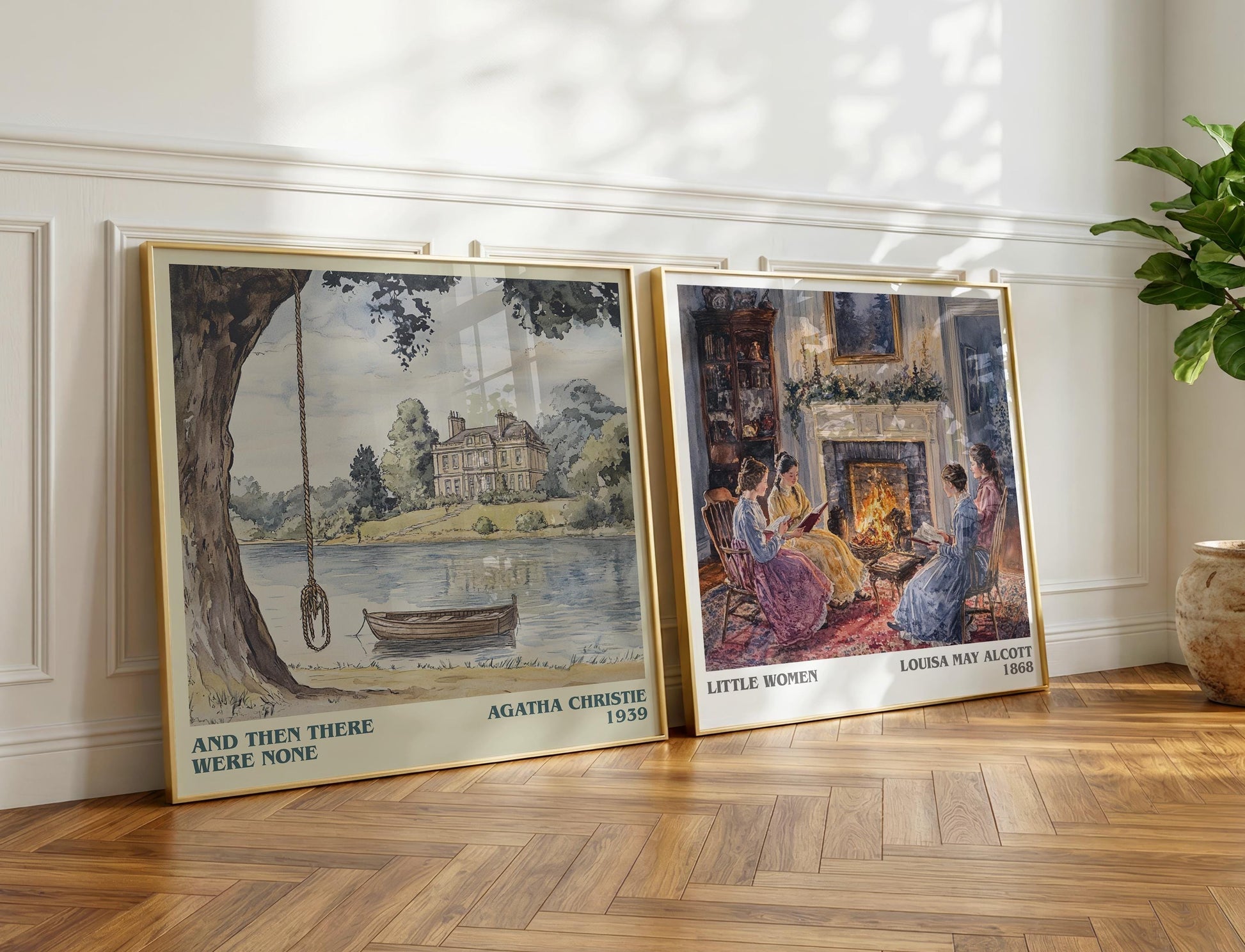 And Then There Were None book poster packaging – museum-quality print rolled in protective tube