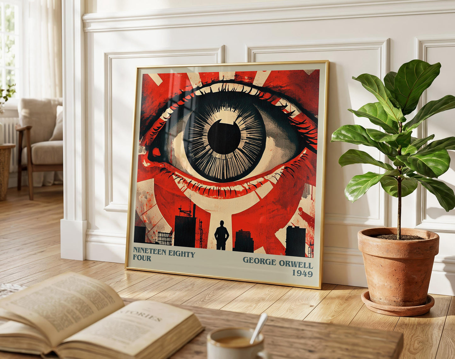 1984 literary poster paired in gallery wall – literary art prints