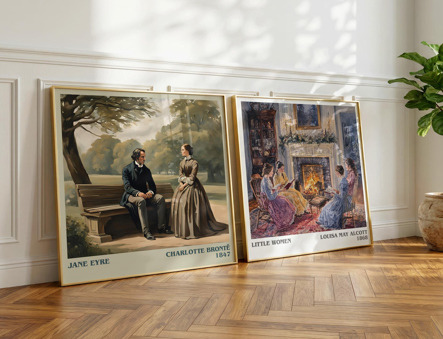 Jane Eyre book poster packaging – museum-quality print rolled in protective tube