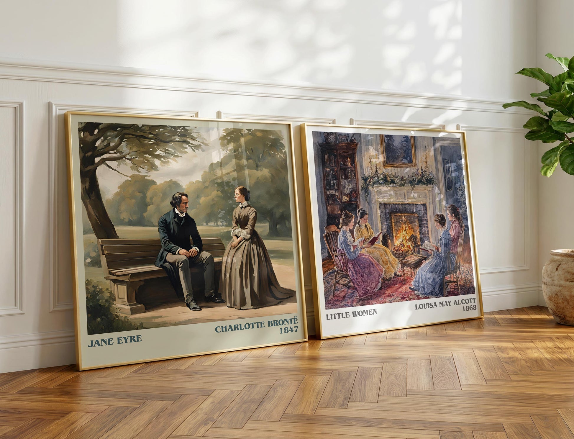 Jane Eyre book poster packaging – museum-quality print rolled in protective tube