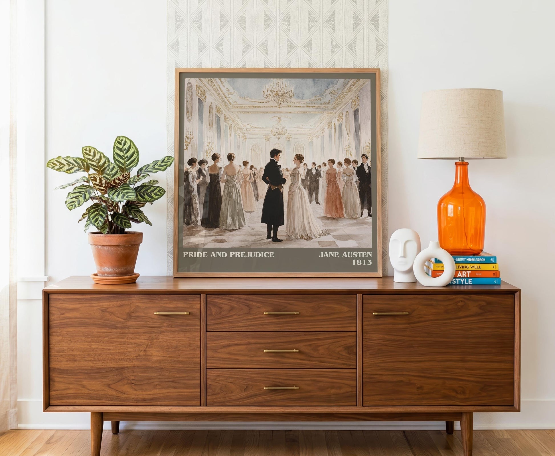 Pride and Prejudice literary literary print detail – Jane Austen book art