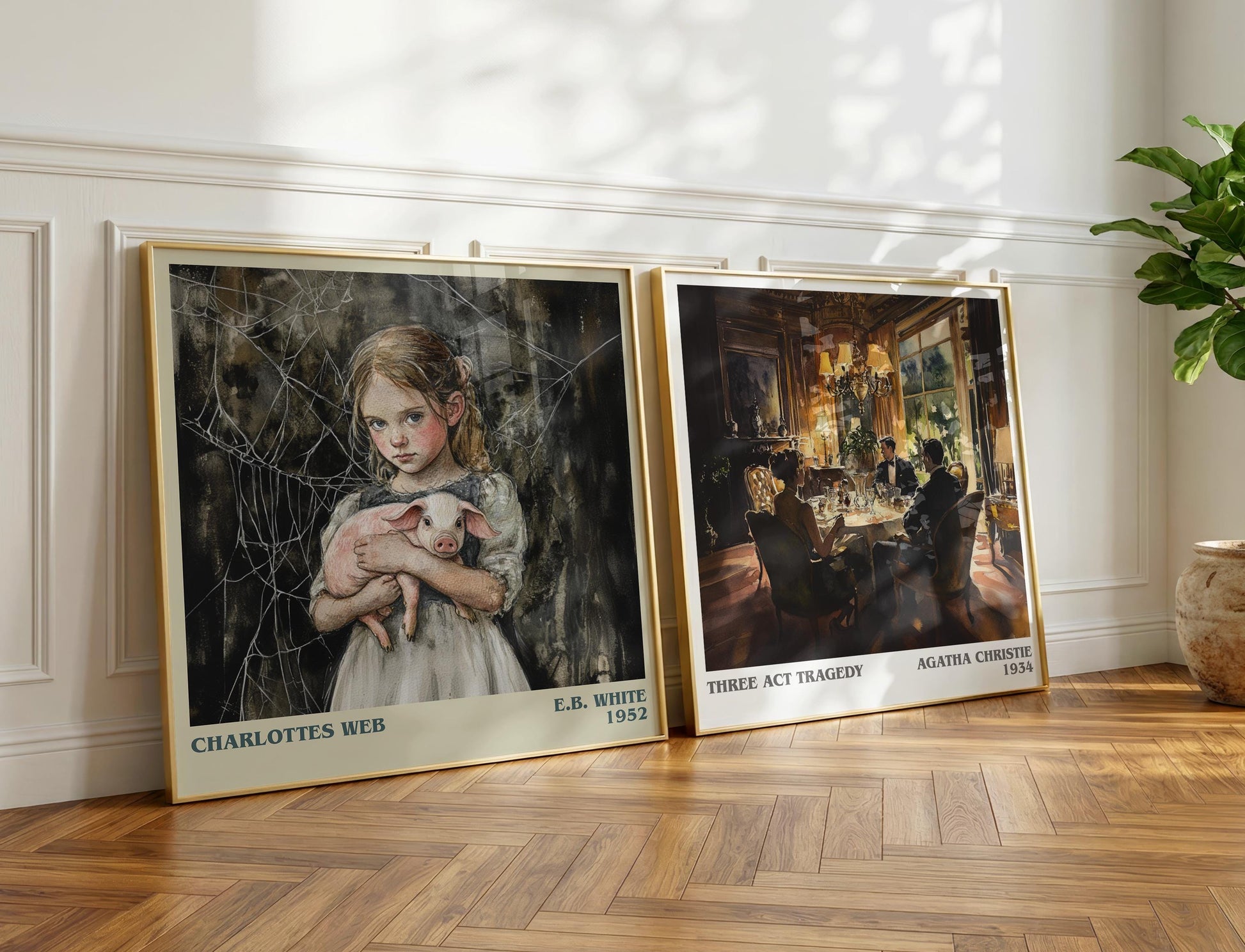 Charlotte's Web book poster packaging – museum-quality print rolled in protective tube