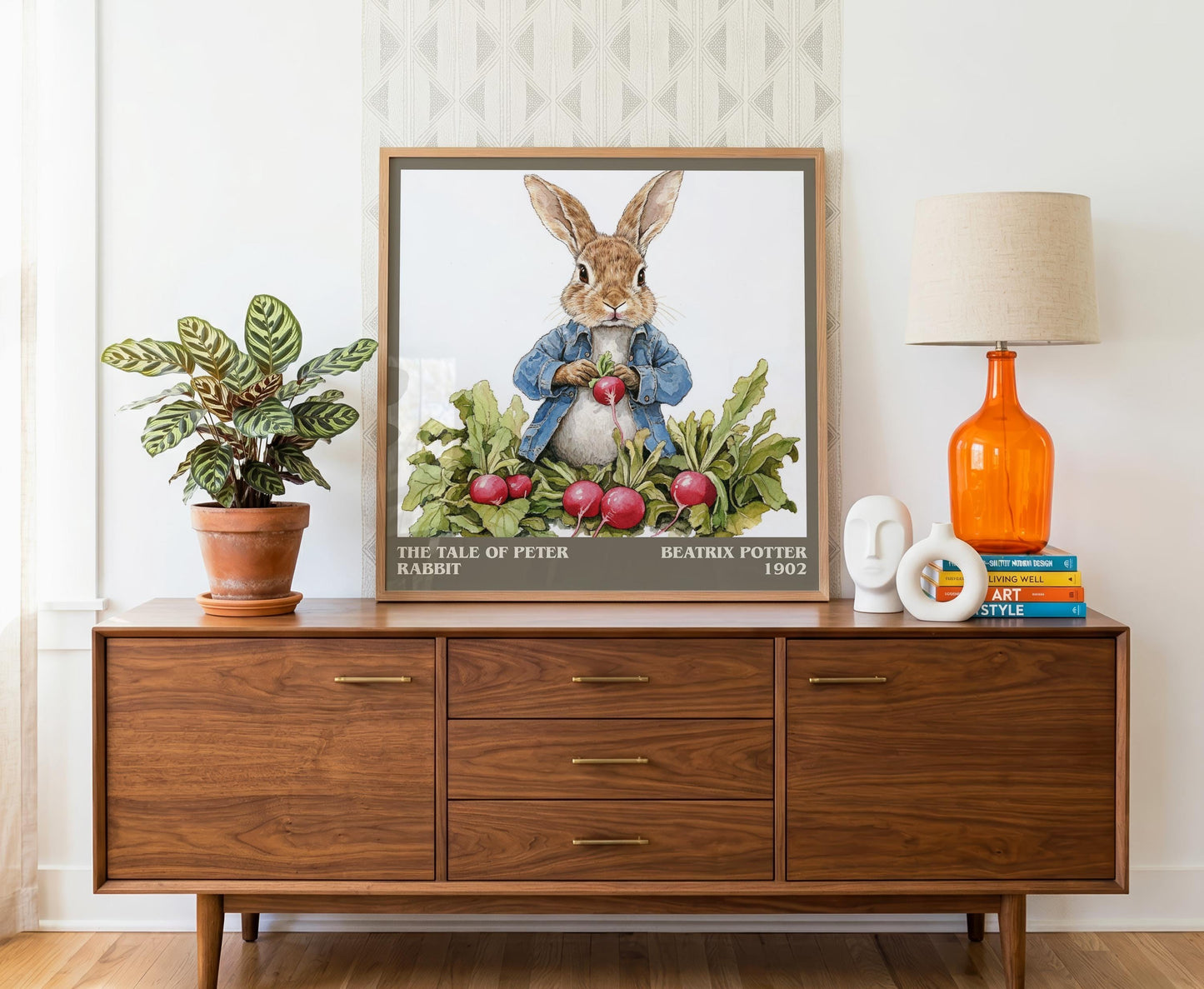 The Tale of Peter Rabbit literary literary print detail – Beatrix Potter book art