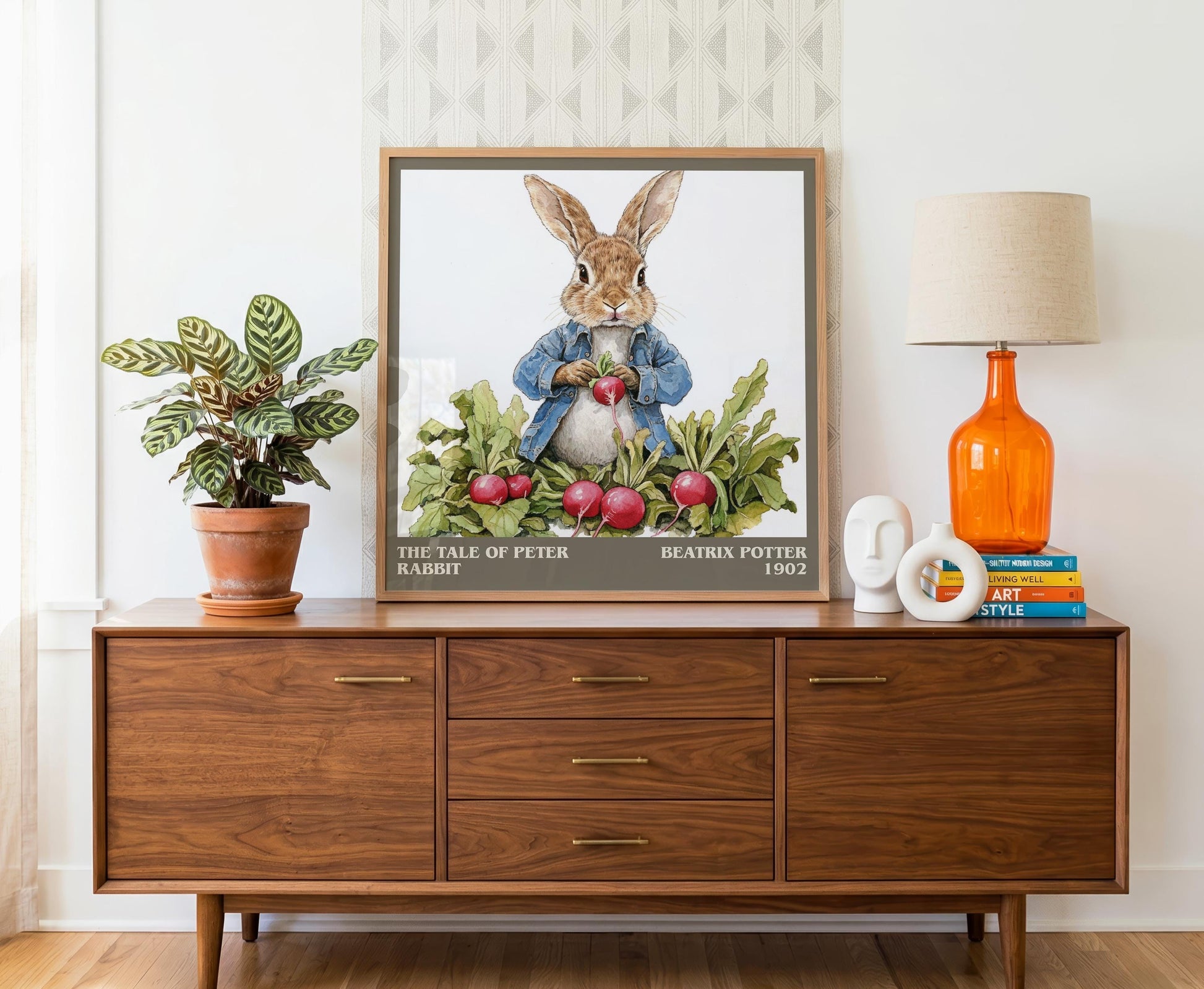The Tale of Peter Rabbit literary literary print detail – Beatrix Potter book art