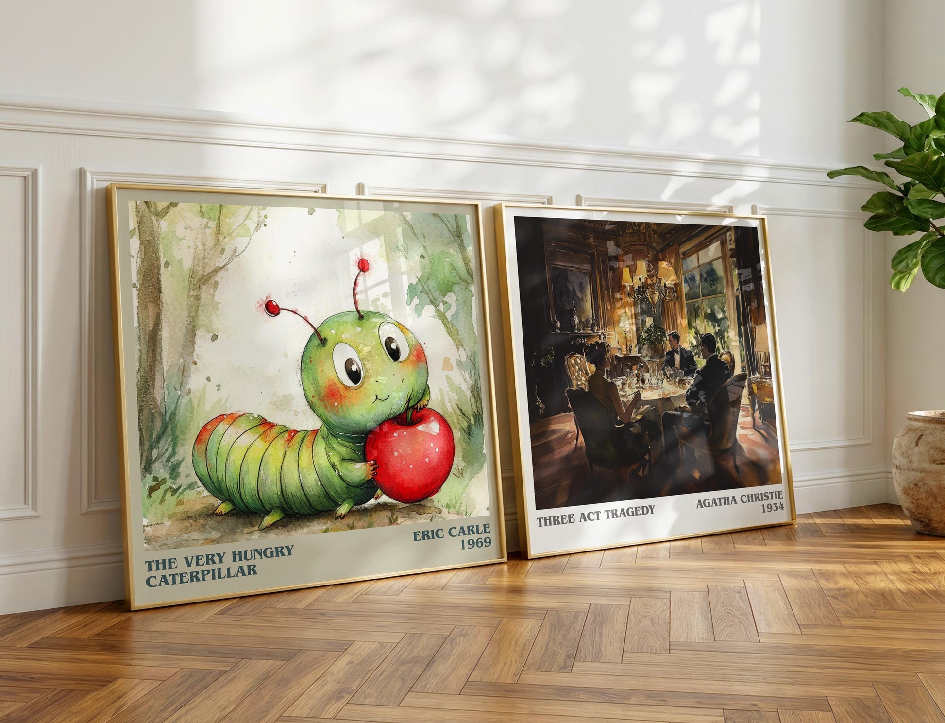 The Very Hungry Caterpillar book poster packaging – museum-quality print rolled in protective tube