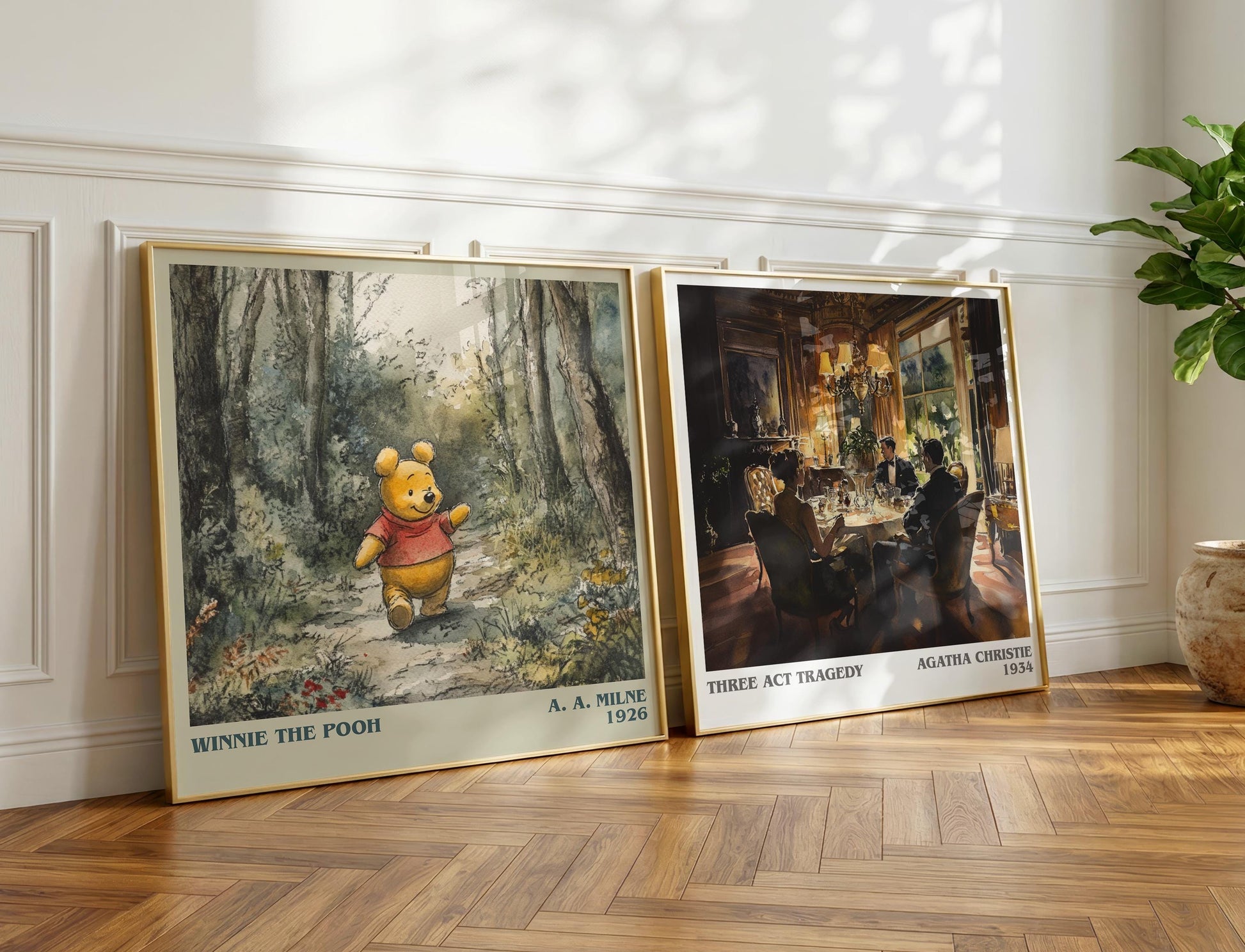 Winnie the Pooh book poster packaging – museum-quality print rolled in protective tube