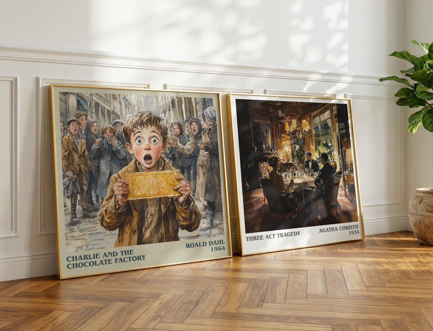 Charlie And The Chocolate Factory by Roald Dahl | Book Poster | Literary Art Gift For Book Lover | Novel Inspired Wall Art | Free Delivery