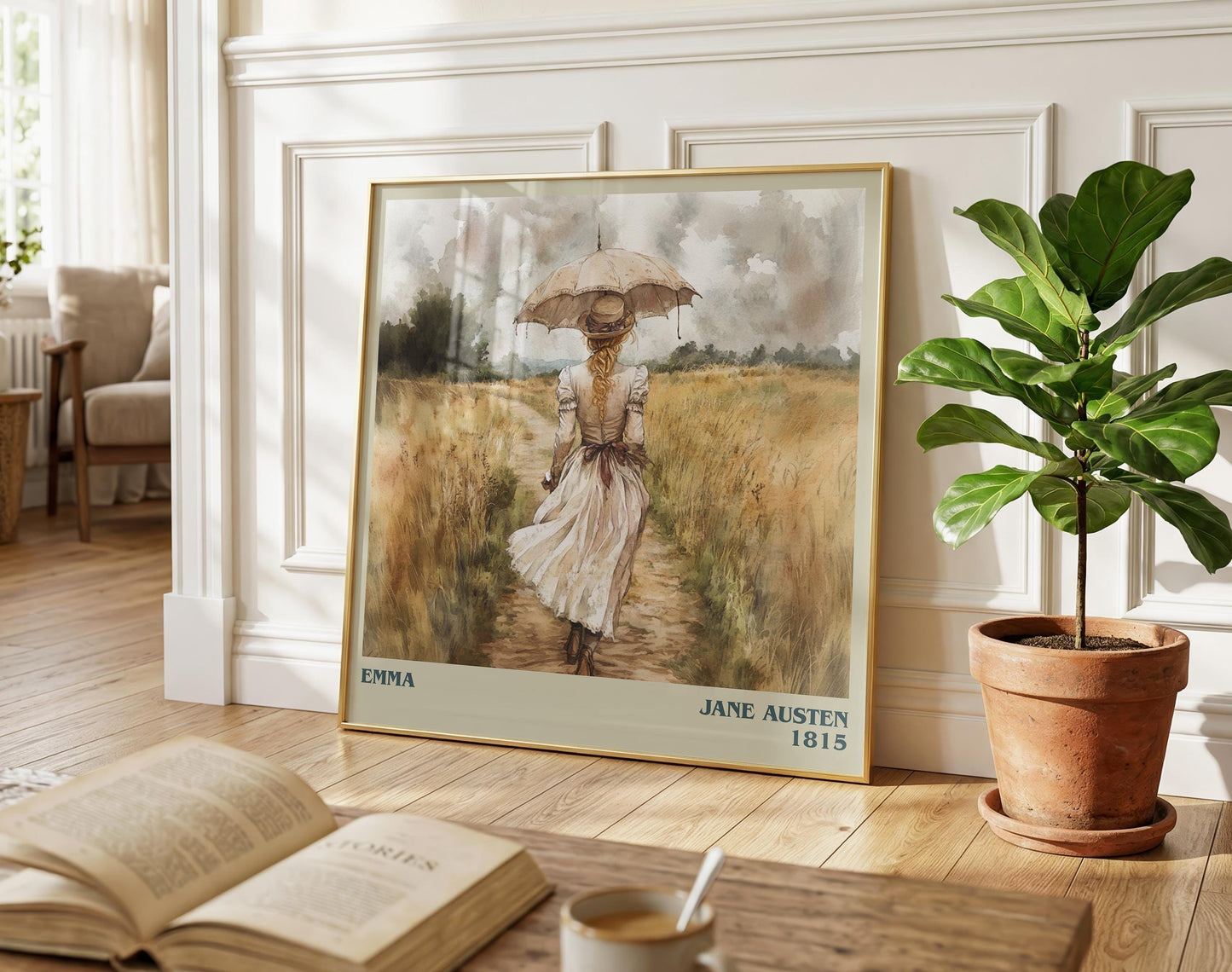 Emma literary poster paired in gallery wall – literary art prints
