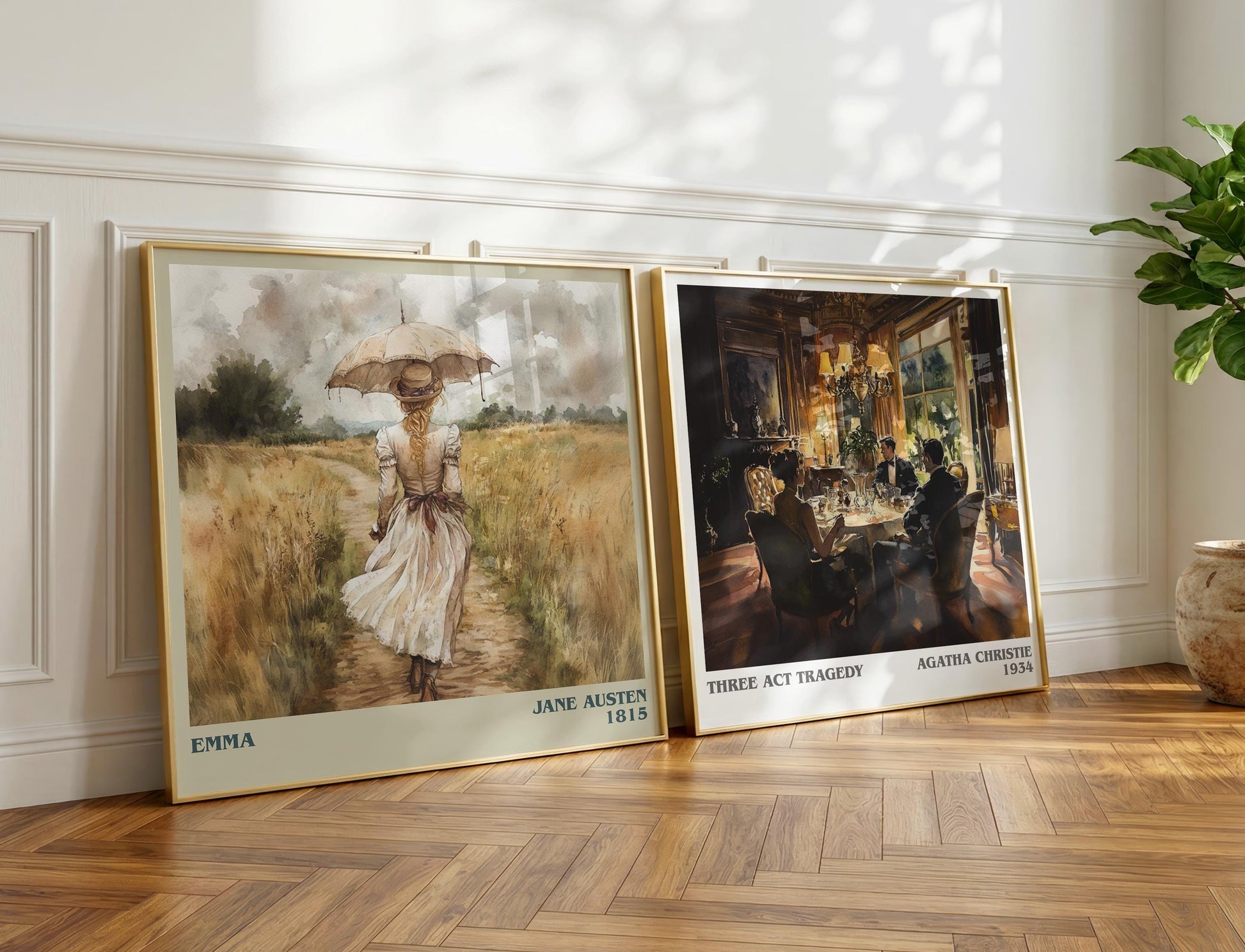 Emma book poster packaging – museum-quality print rolled in protective tube