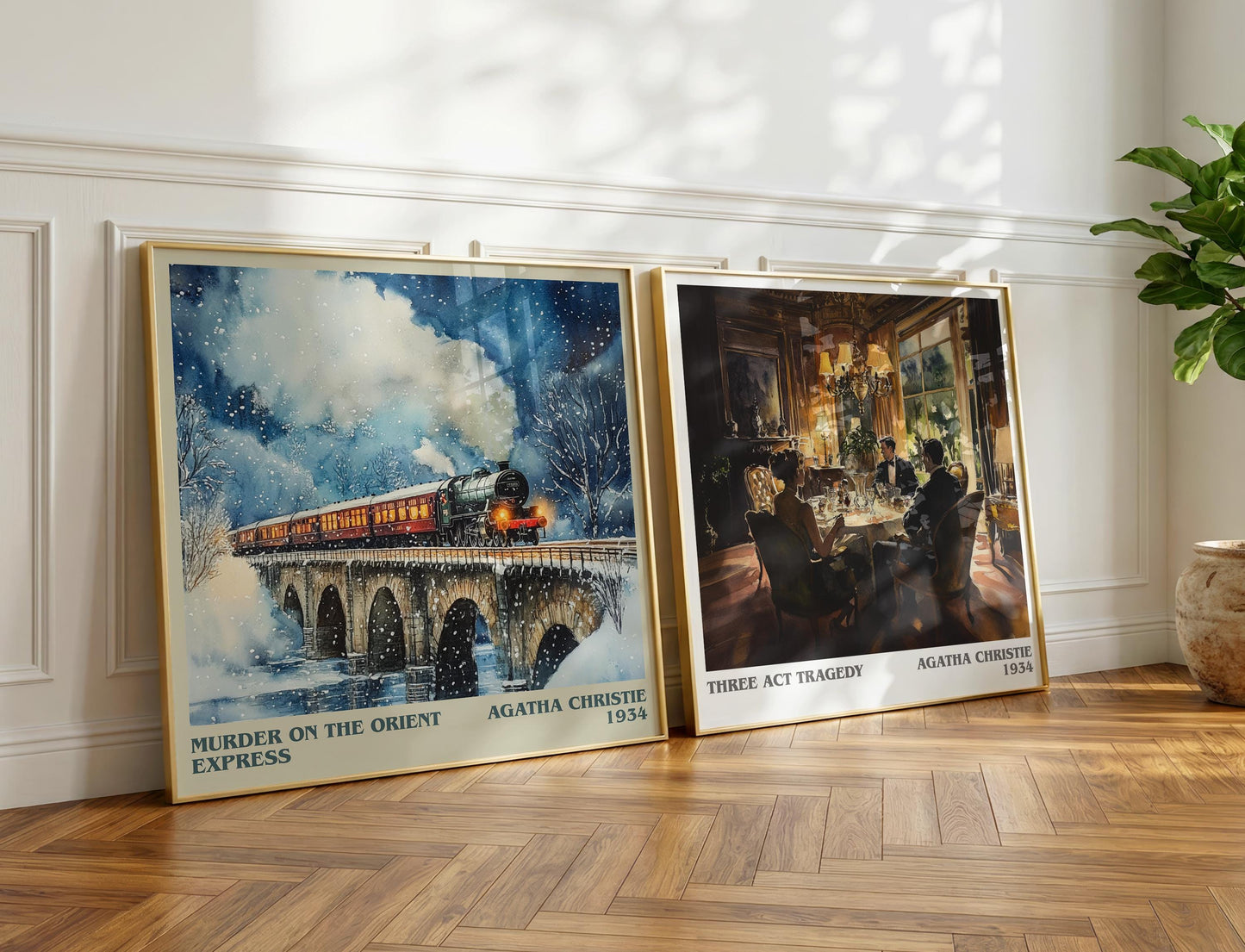 Murder On The Orient Express book poster packaging – museum-quality print rolled in protective tube